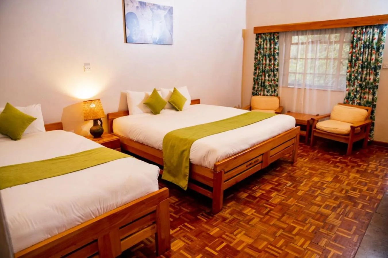 Property building, Bed in Naro Moru River Lodge