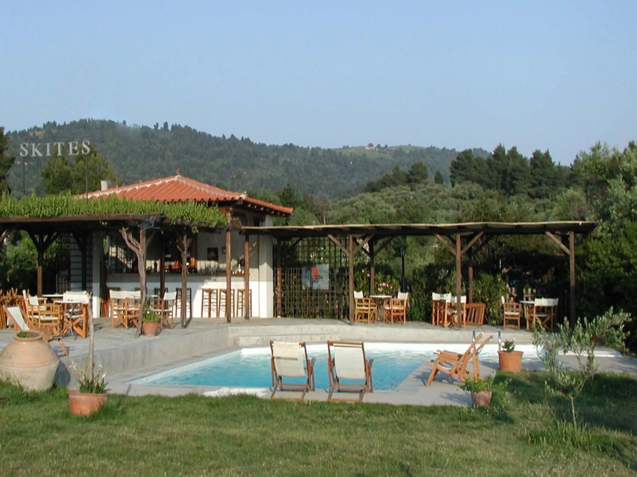 Balcony/Terrace in Skites Hotel Bungalows