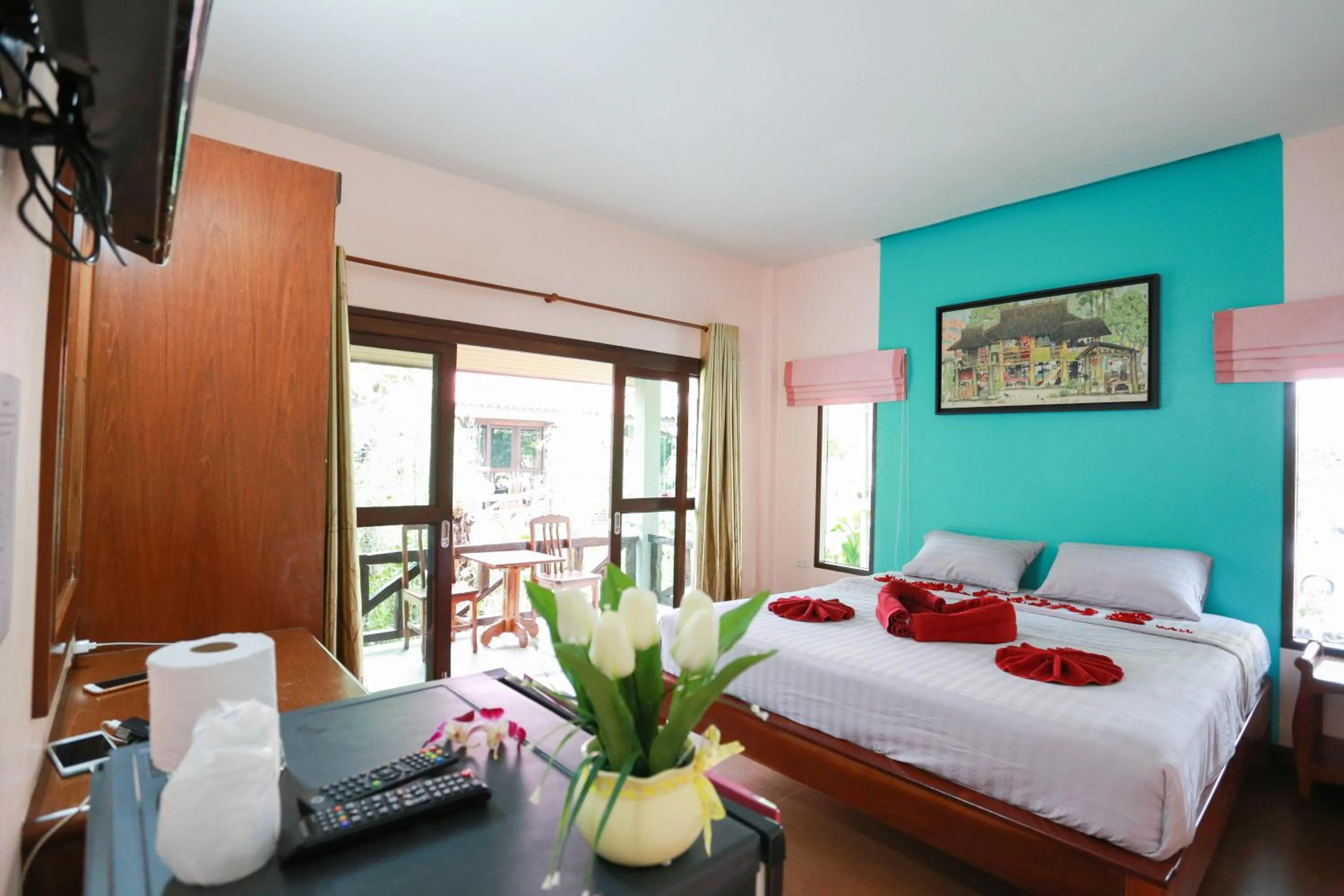 Bedroom, Bed in Sangaroon Bungalow