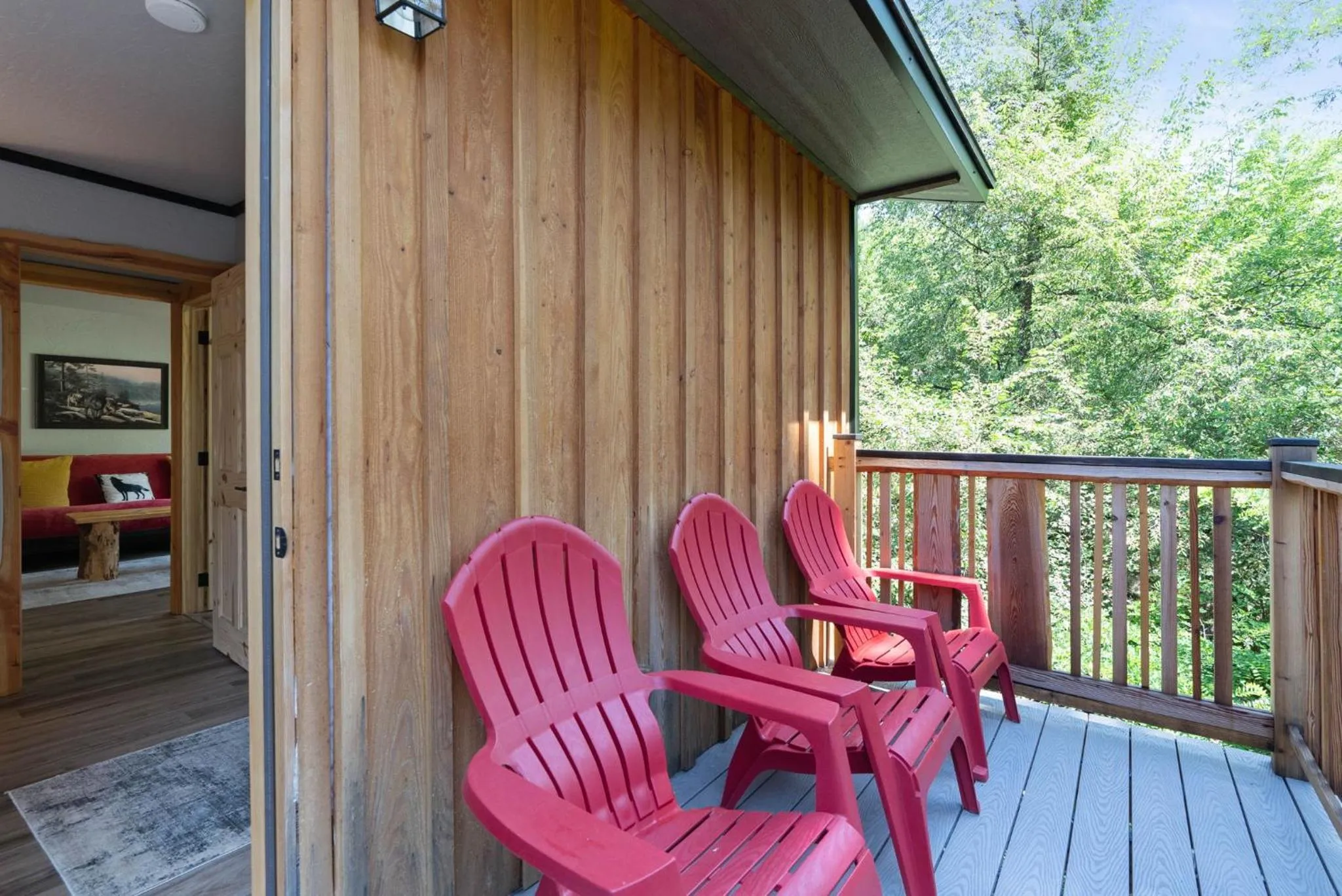 Patio in Lake Village Lodge
