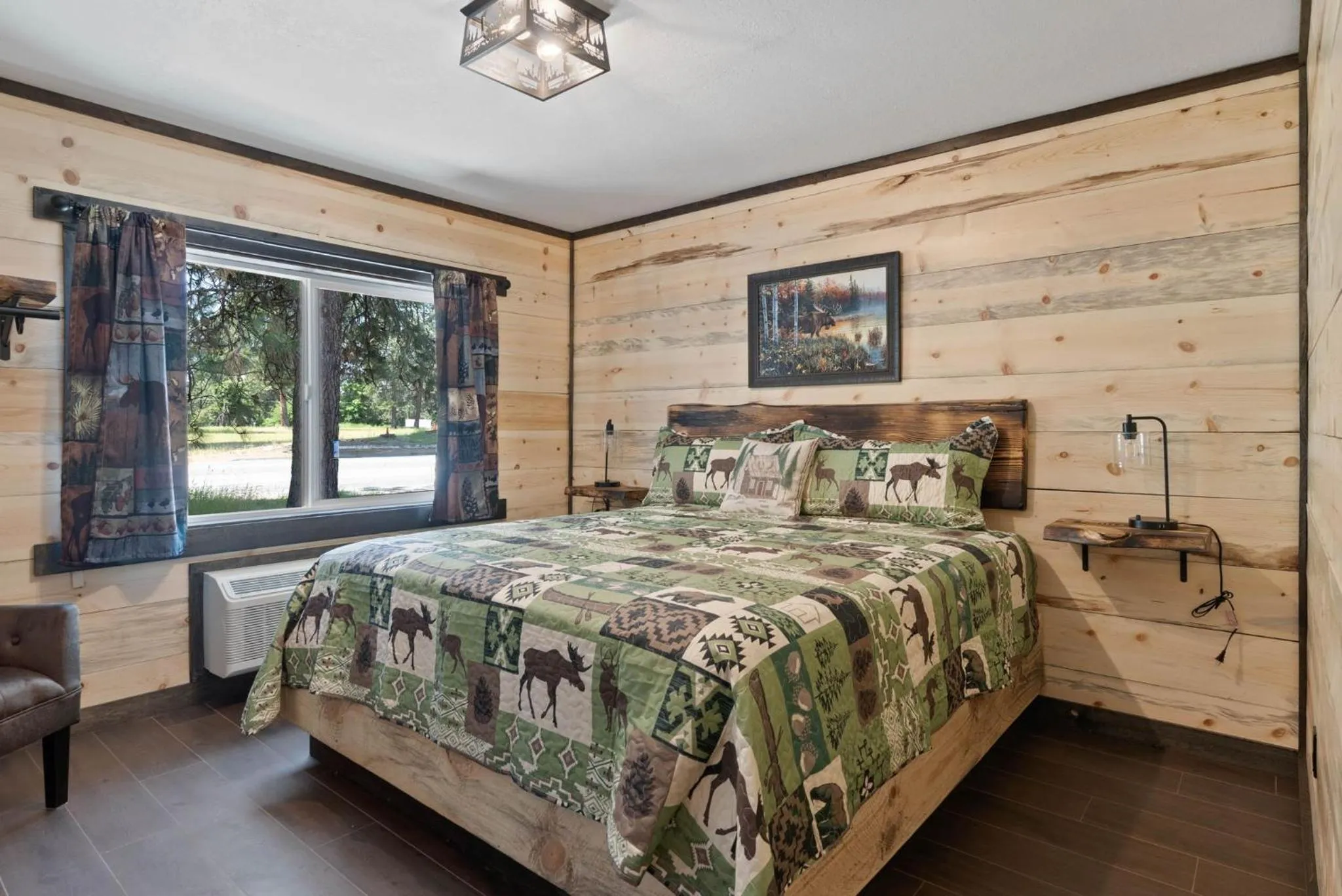 Bed in Lake Village Lodge