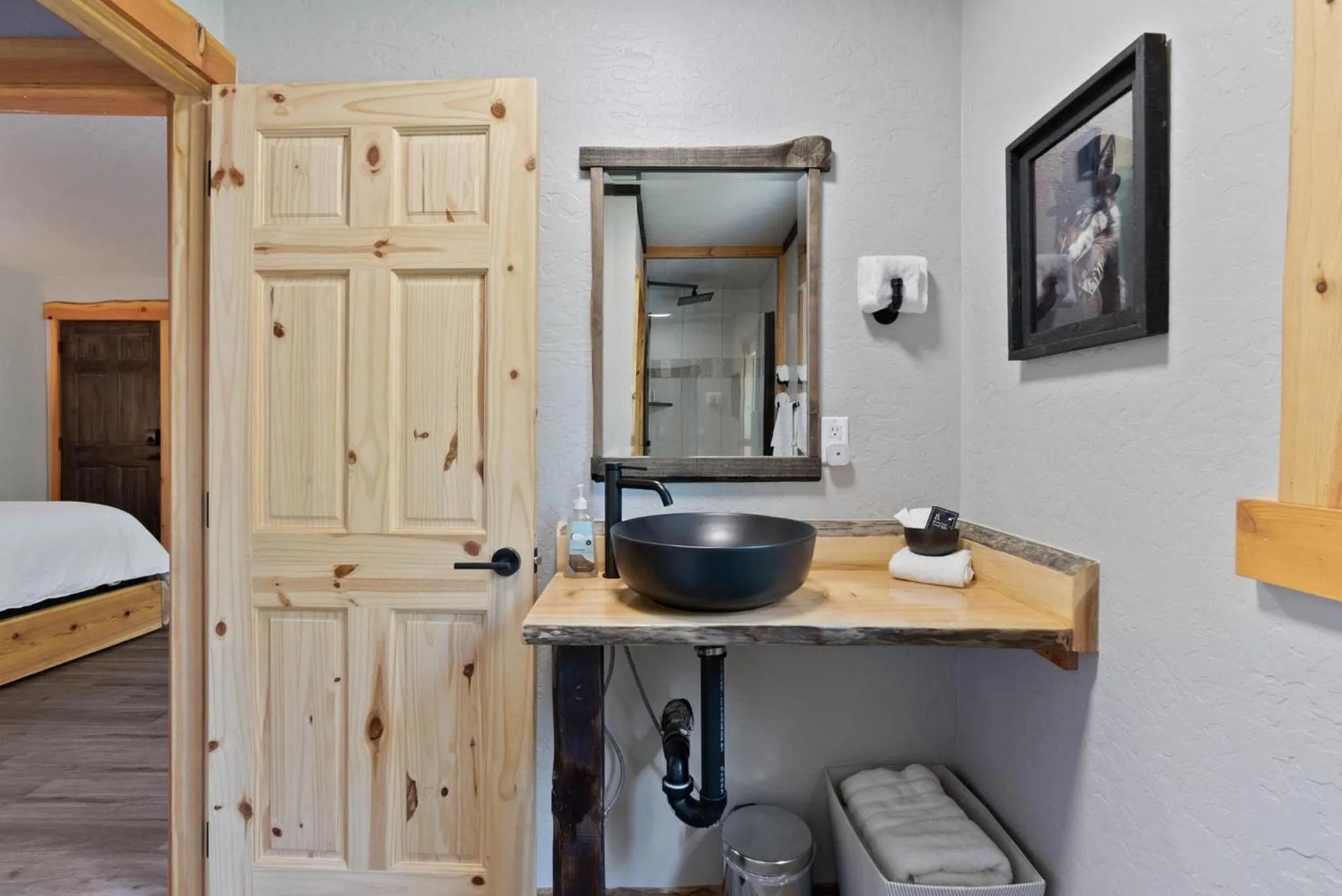 Bed in Lake Village Lodge