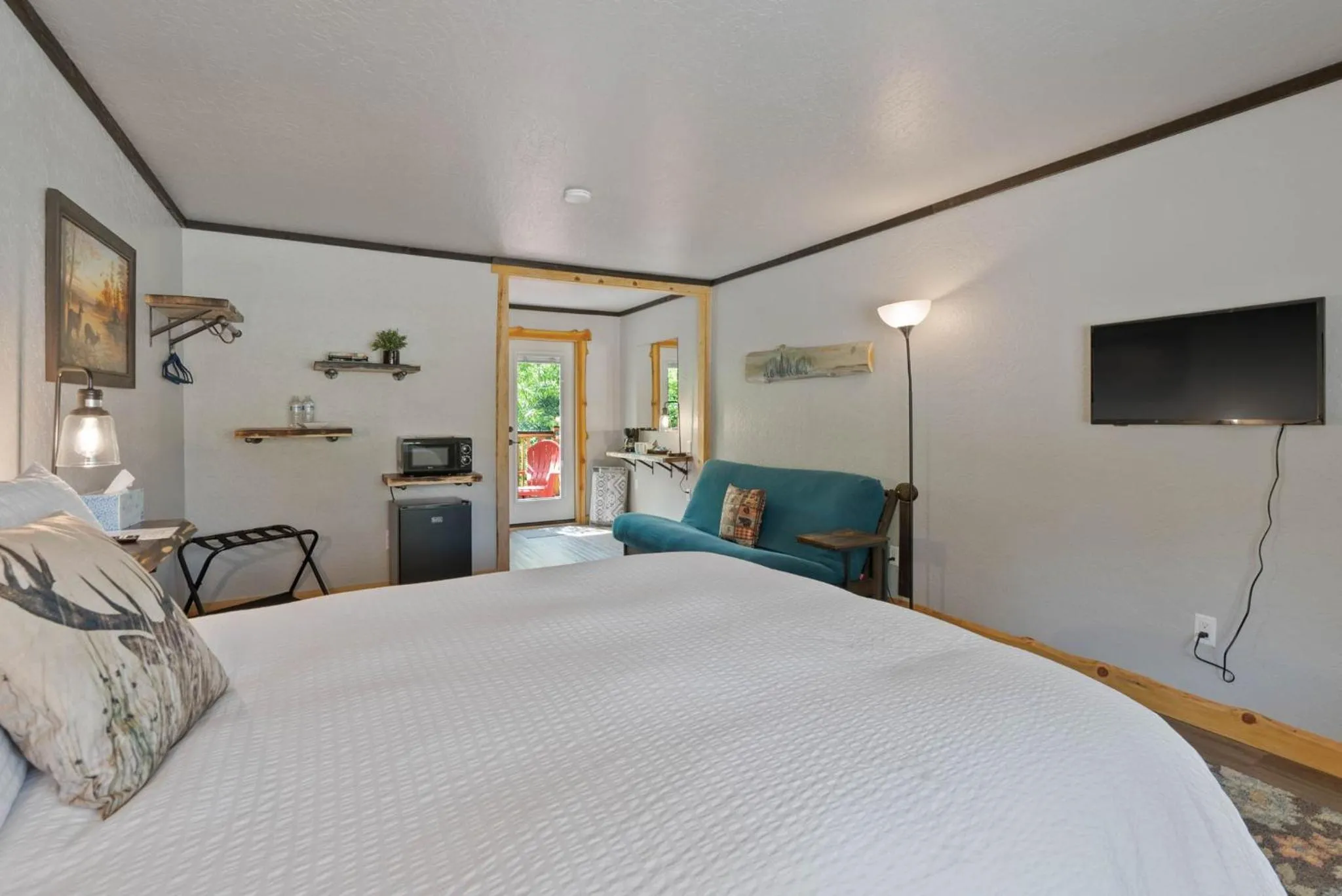 Bed in Lake Village Lodge