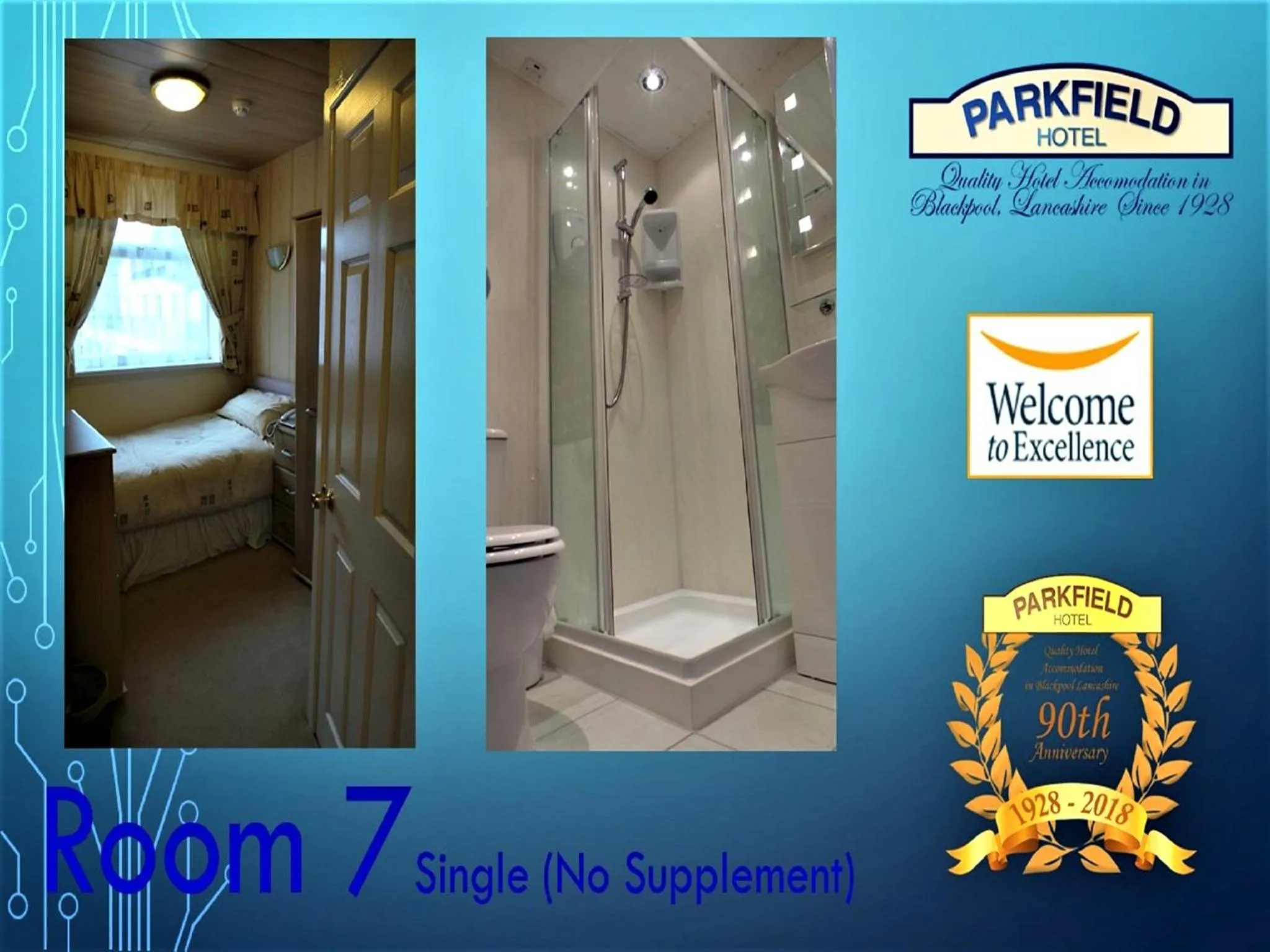 Bed in Parkfield Hotel