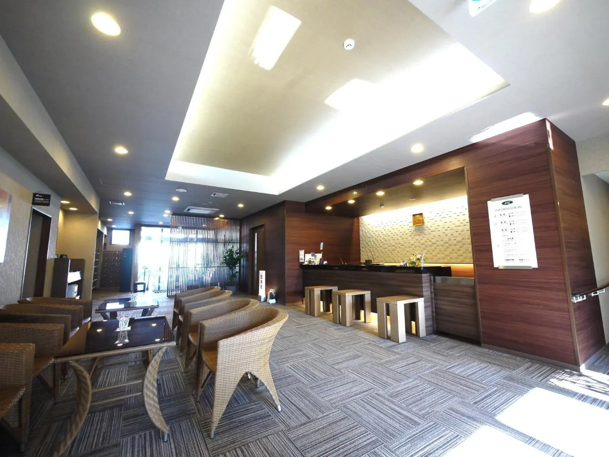 Lobby or reception in Hotel Route-Inn Tome Lobby or reception in Hotel Route-Inn Tome