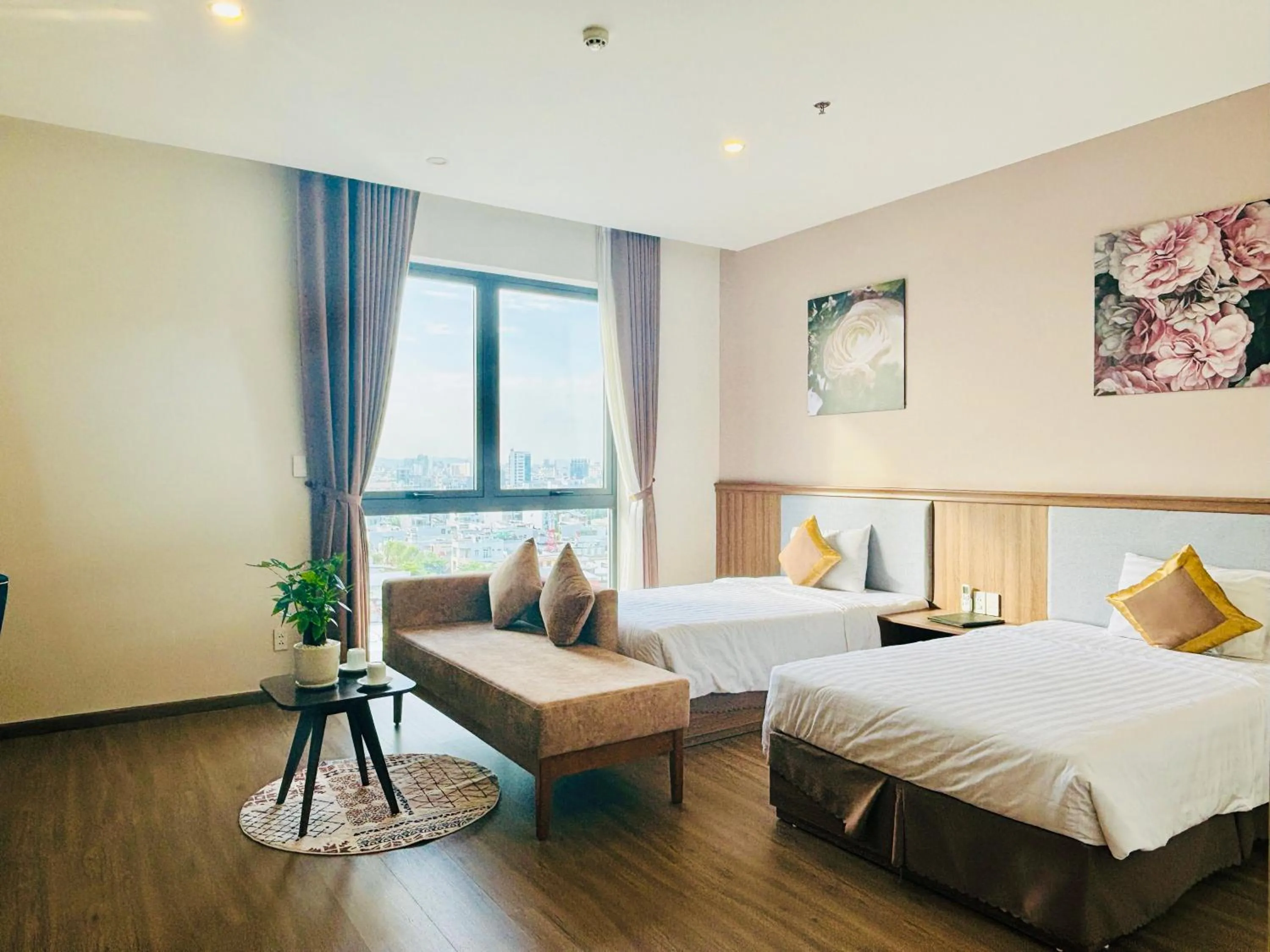Bed in ATP Galaxy Hotel & Apartment Danang
