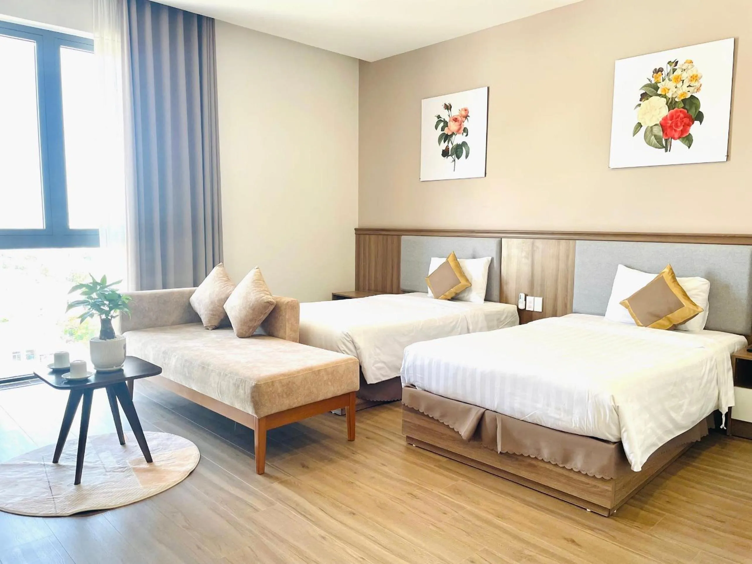 Bed in ATP Galaxy Hotel & Apartment Danang