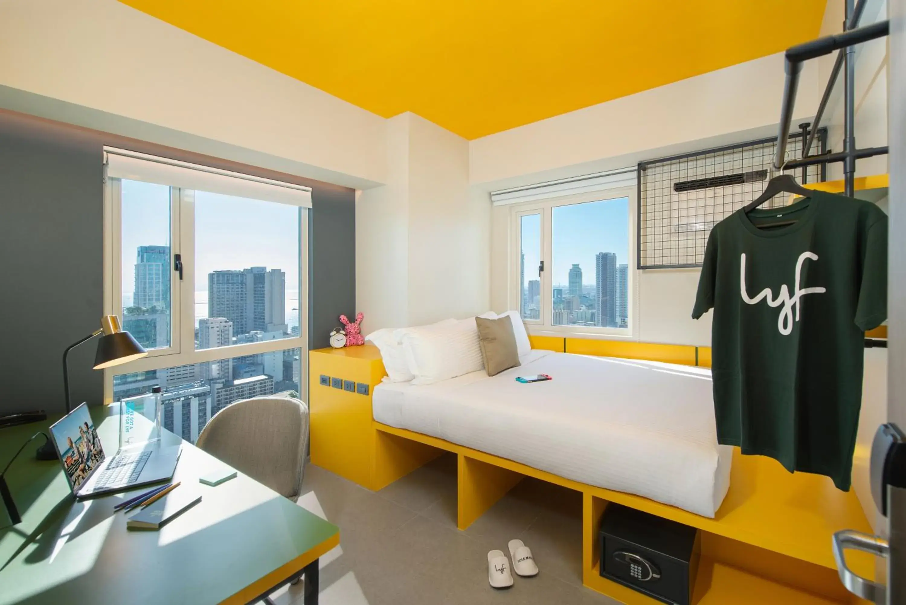 Bedroom, Bed in lyf Malate Manila managed by The Ascott Limited Bedroom, Bed in lyf Malate Manila managed by The Ascott Limited