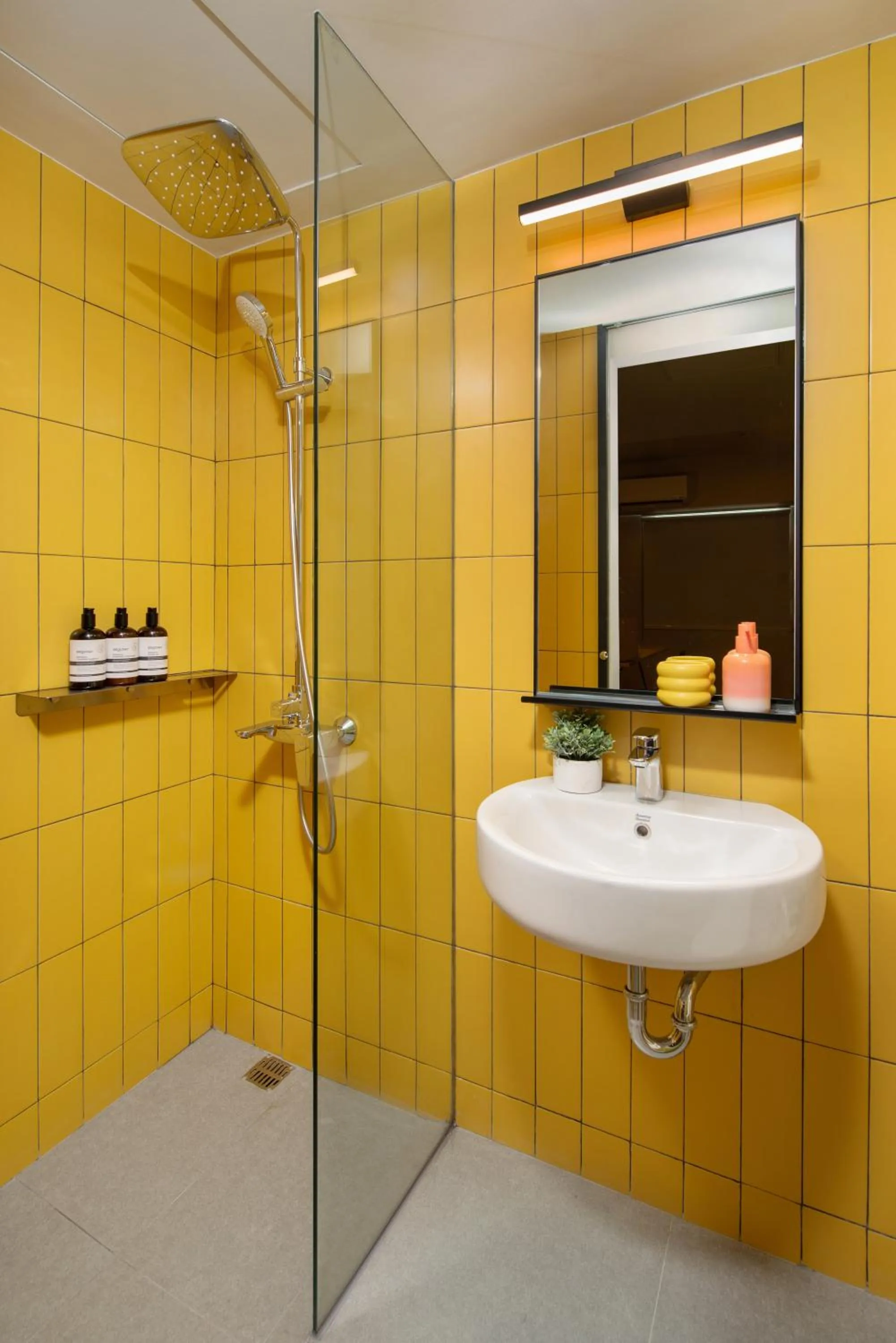 Shower in lyf Malate Manila managed by The Ascott Limited