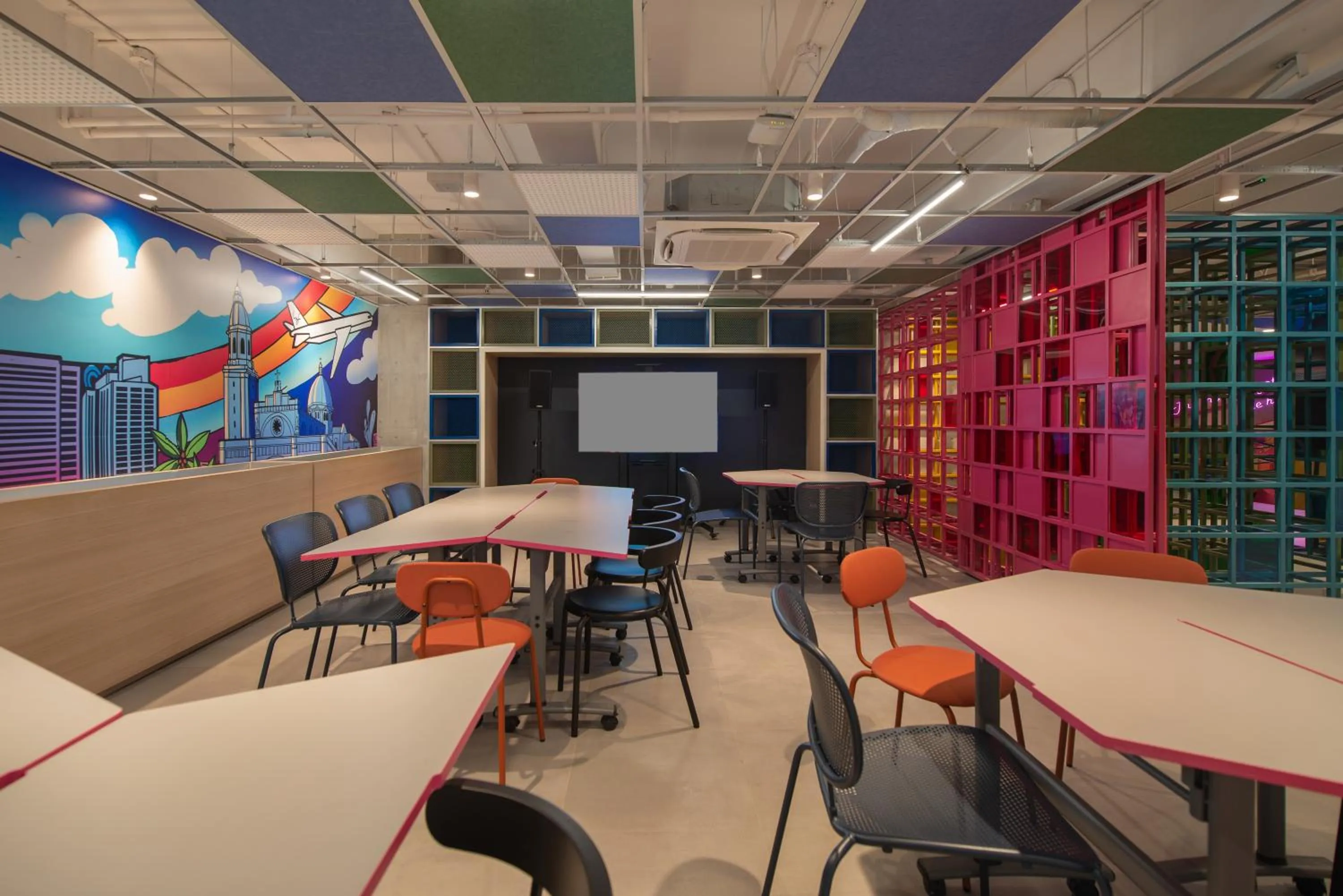 Communal lounge/ TV room in lyf Malate Manila managed by The Ascott Limited