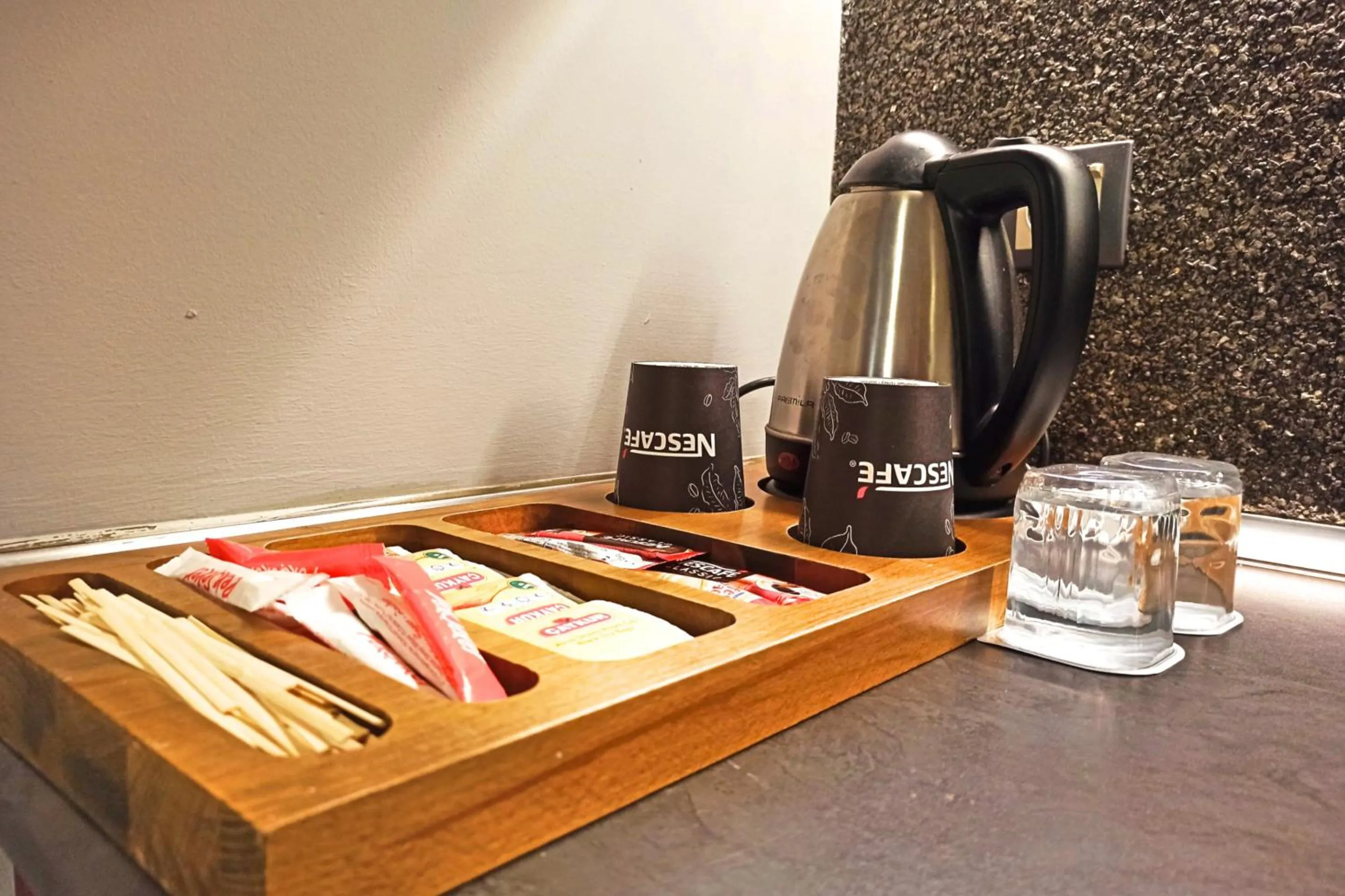 Coffee/tea facilities in BC Residence Pangaldi