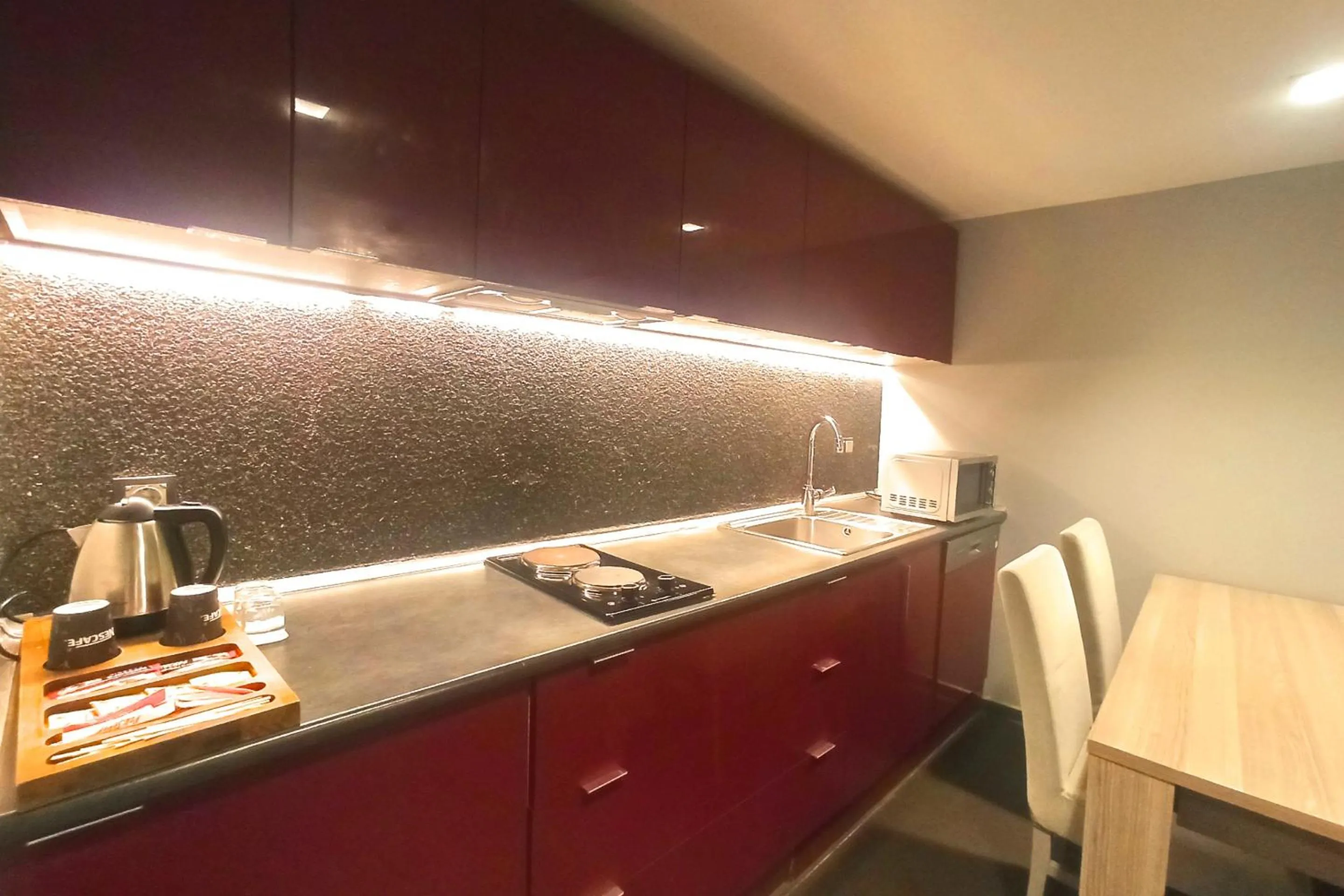 Dining area in BC Residence Pangaldi