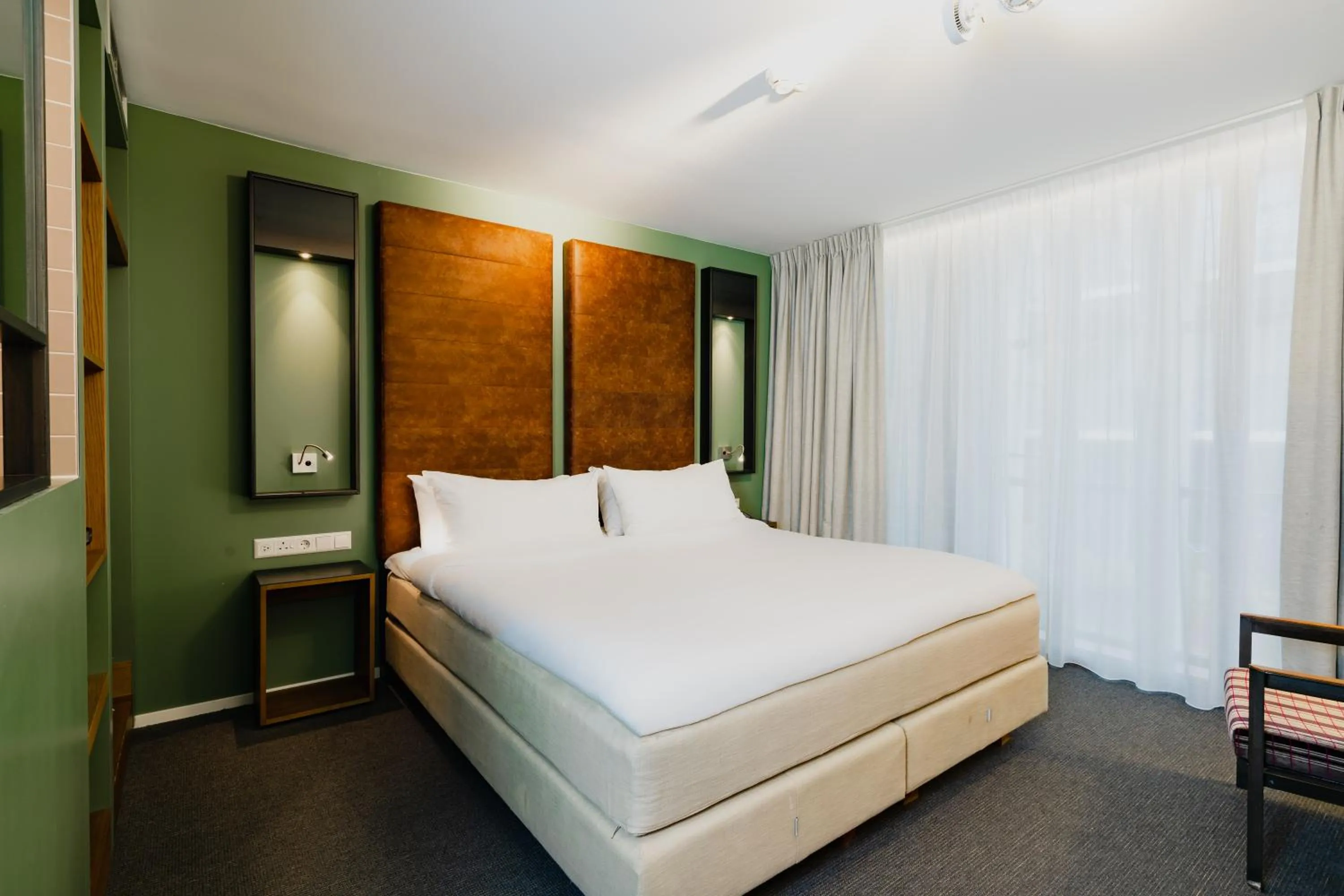 Bed in Hotel De Hallen