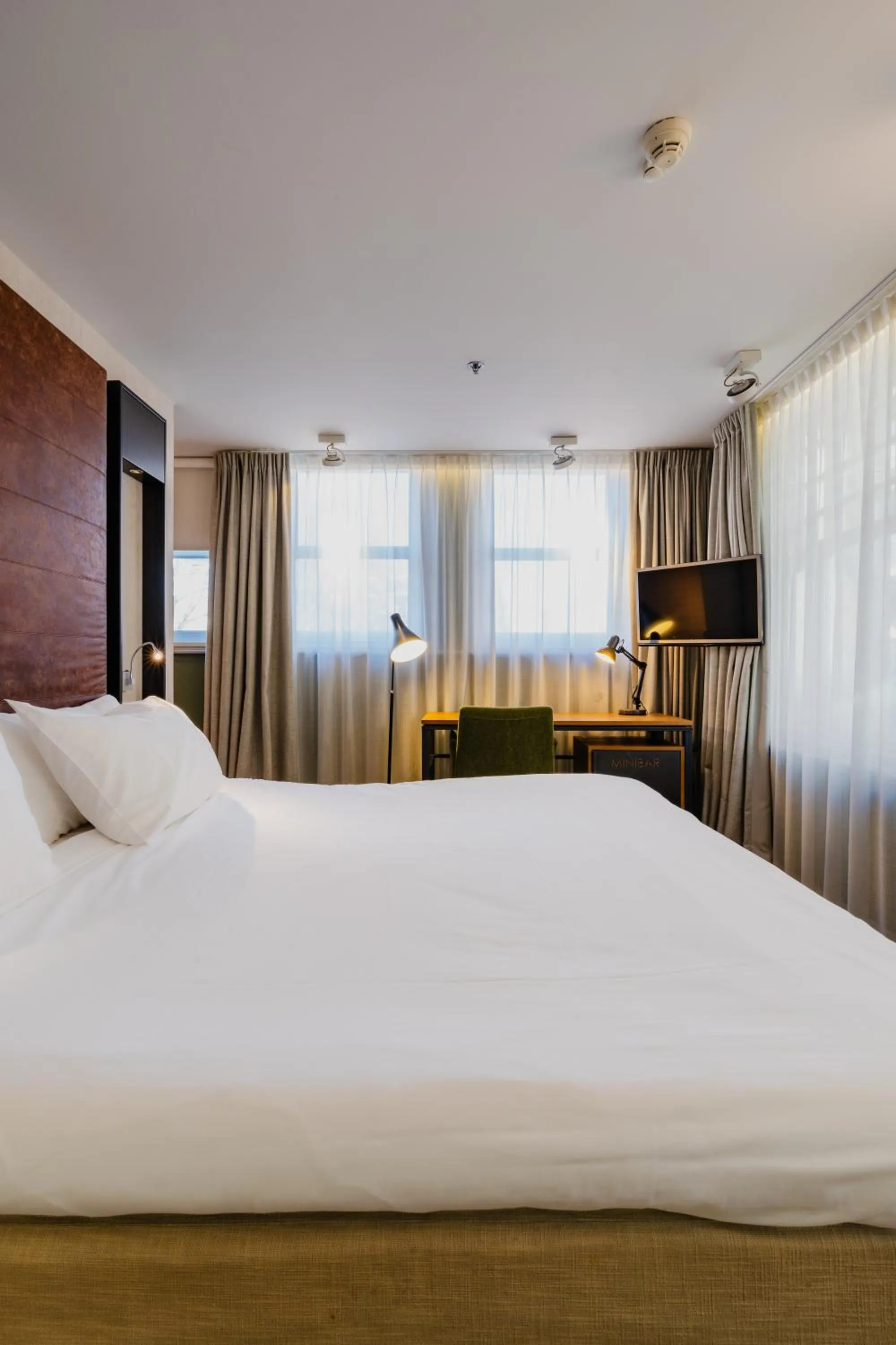 Bed in Hotel De Hallen