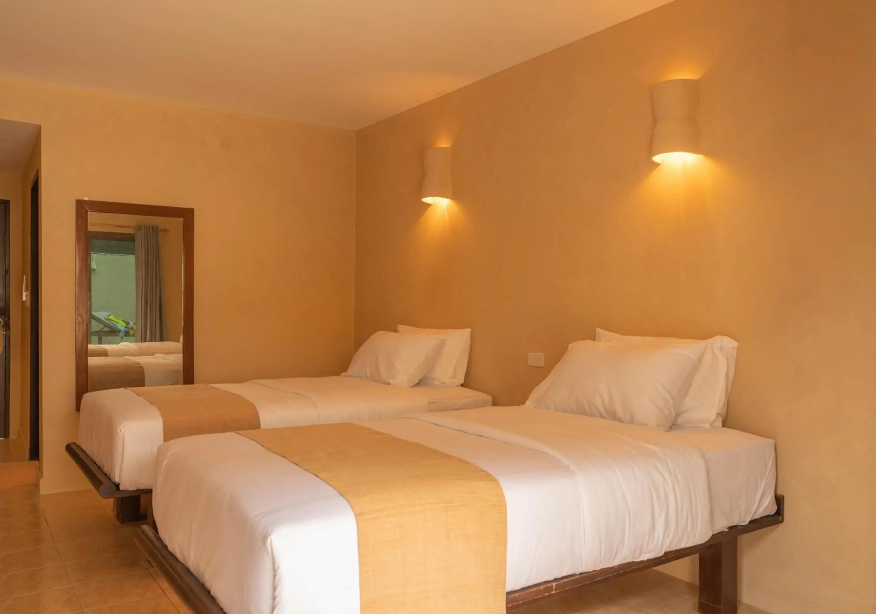 Deluxe Twin Pool Access Room in Rustic and Blue Getaway Deluxe Twin Pool Access Room in Rustic and Blue Getaway