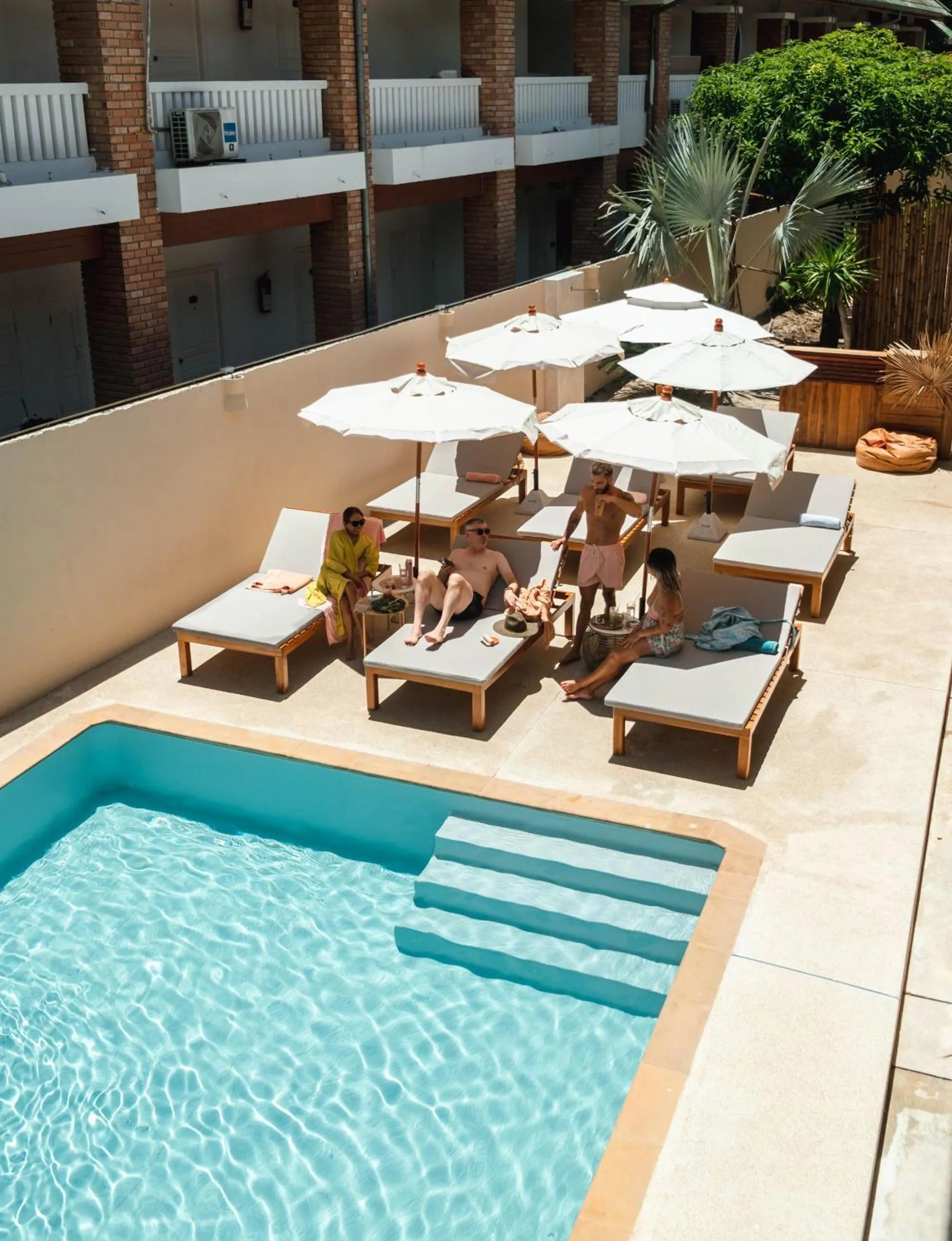 Swimming pool in Rustic and Blue Getaway