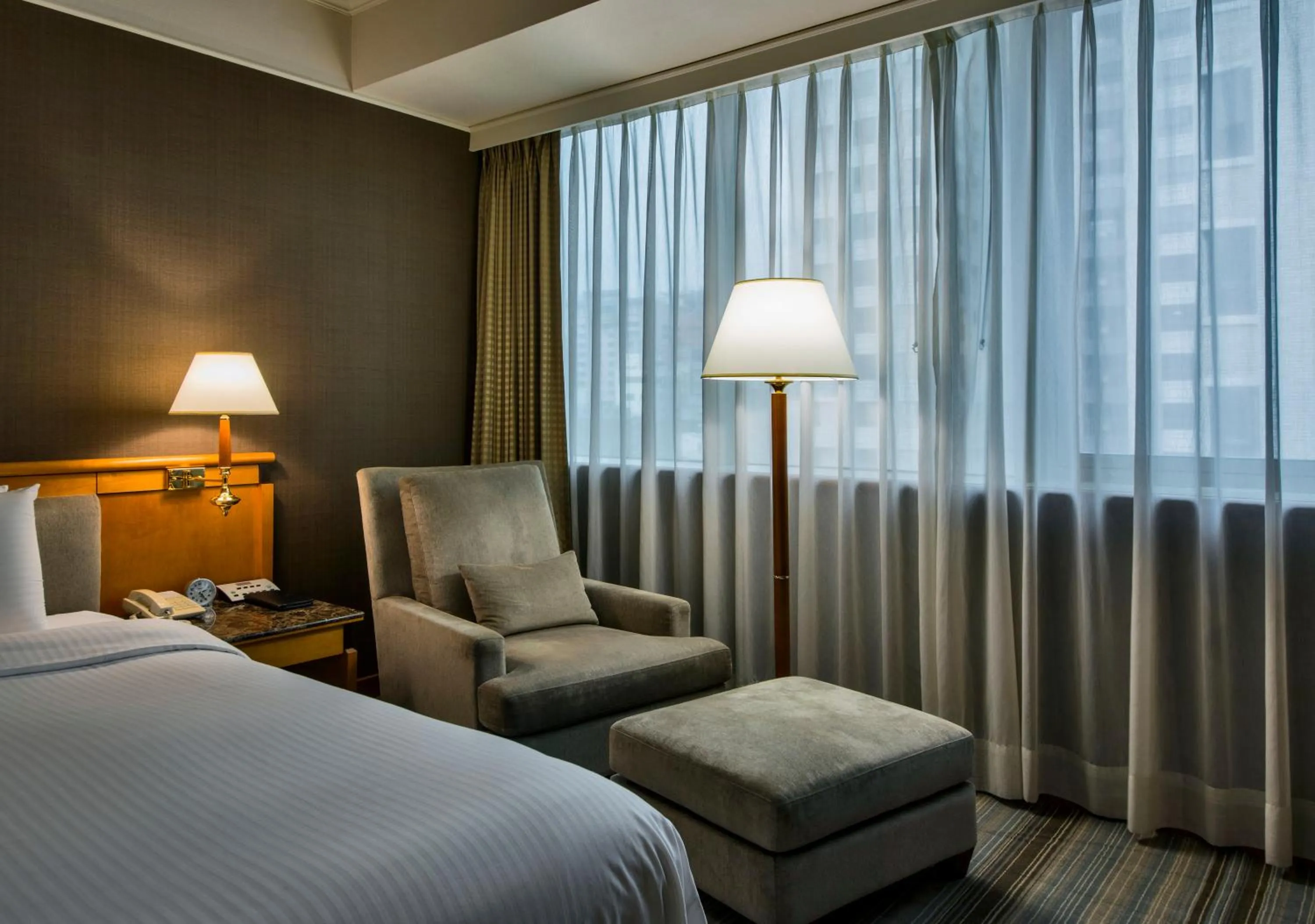 Bedroom, Bed in The Carlton Hotel Hsinchu