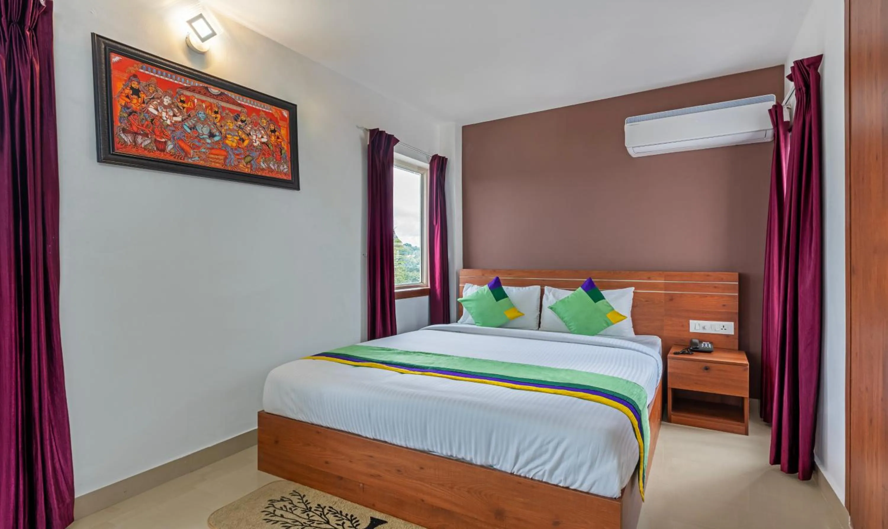 Bed in Treebo JP Residency