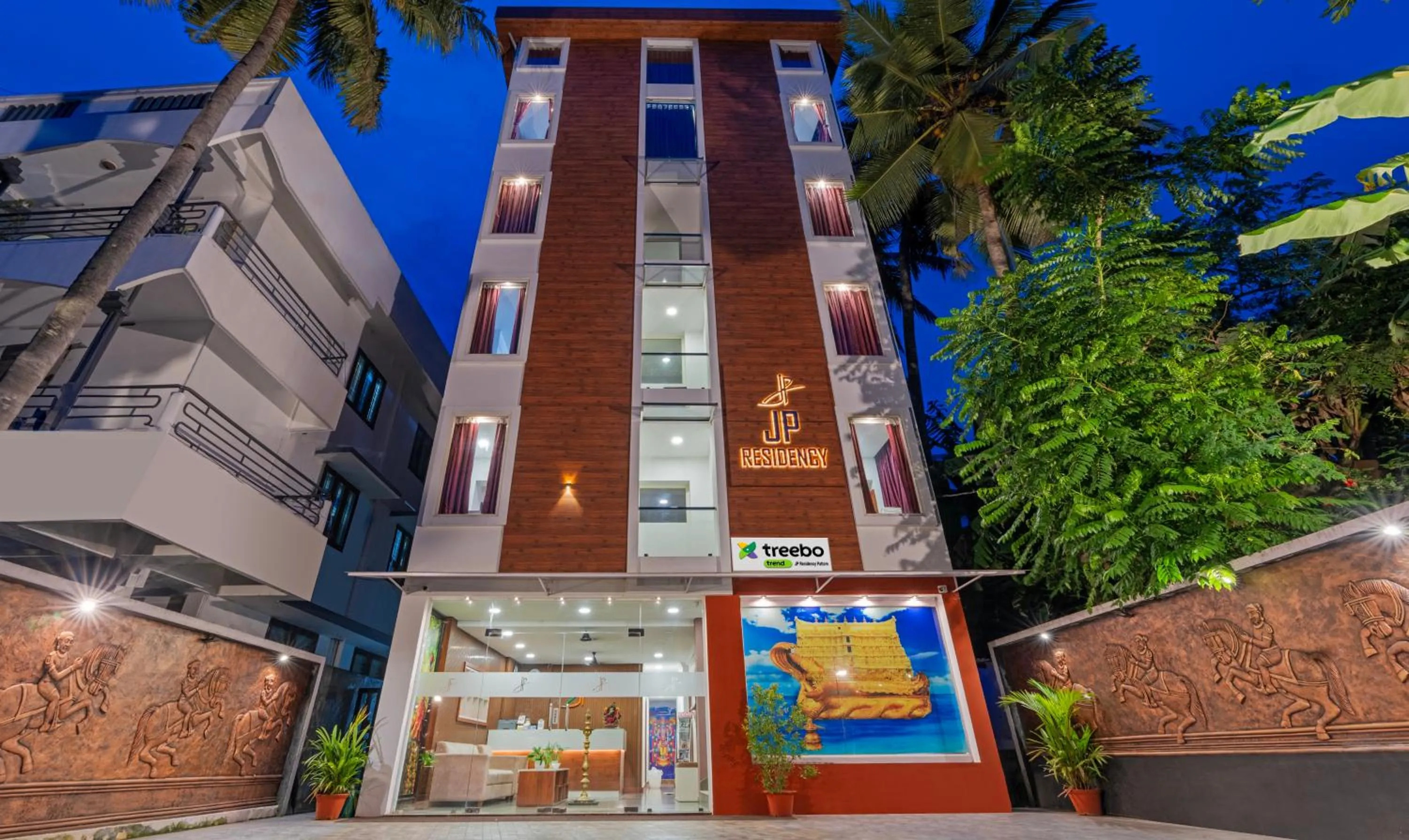 Property building in Treebo JP Residency