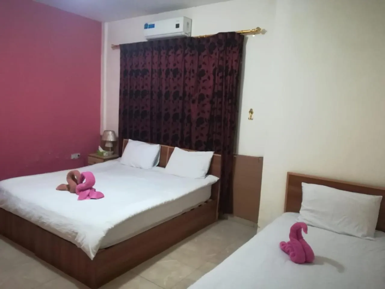 Bed in Jordan River Hotel