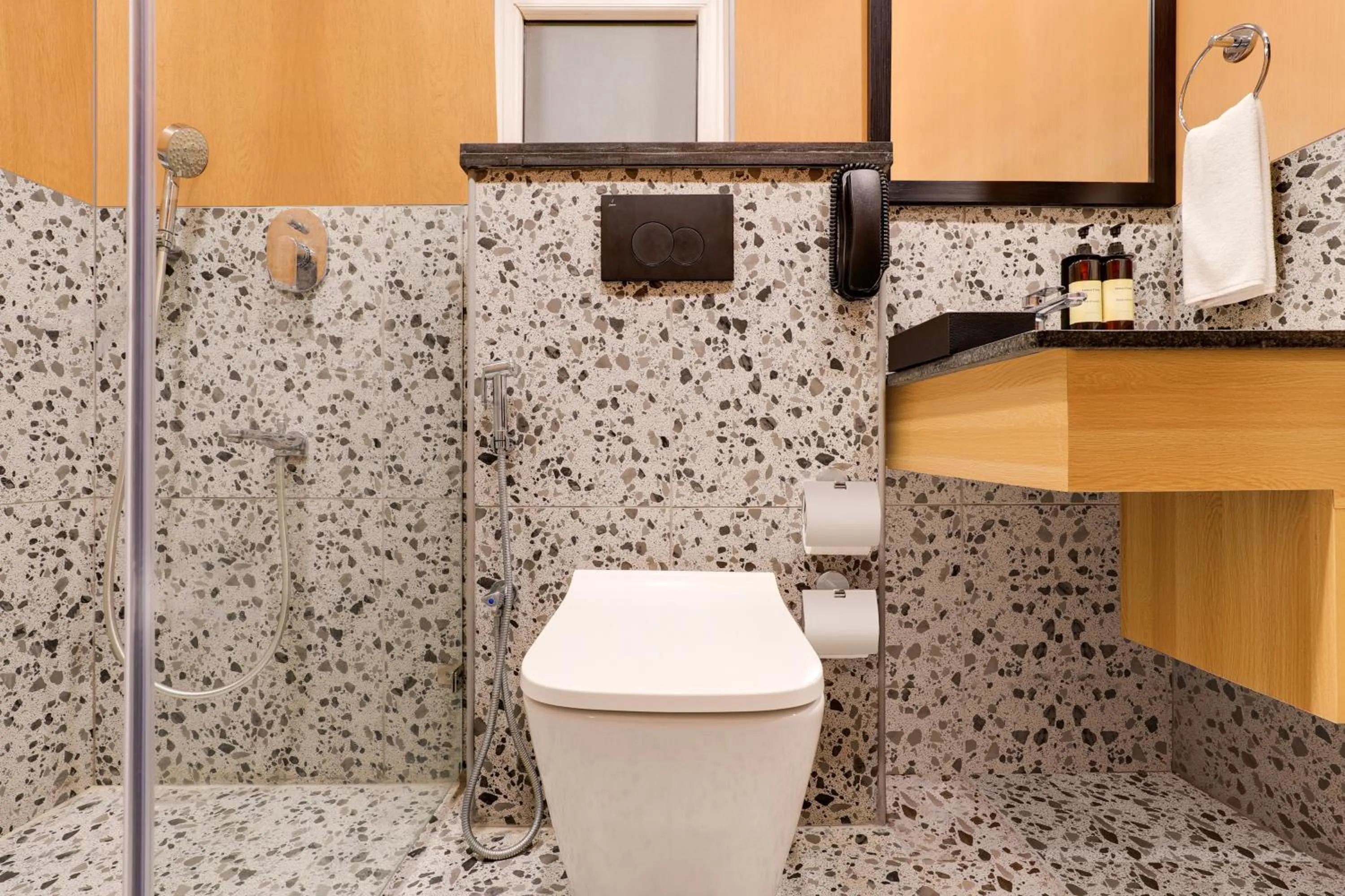 Toilet in Lemon Tree Suites, Whitefield, Bengaluru