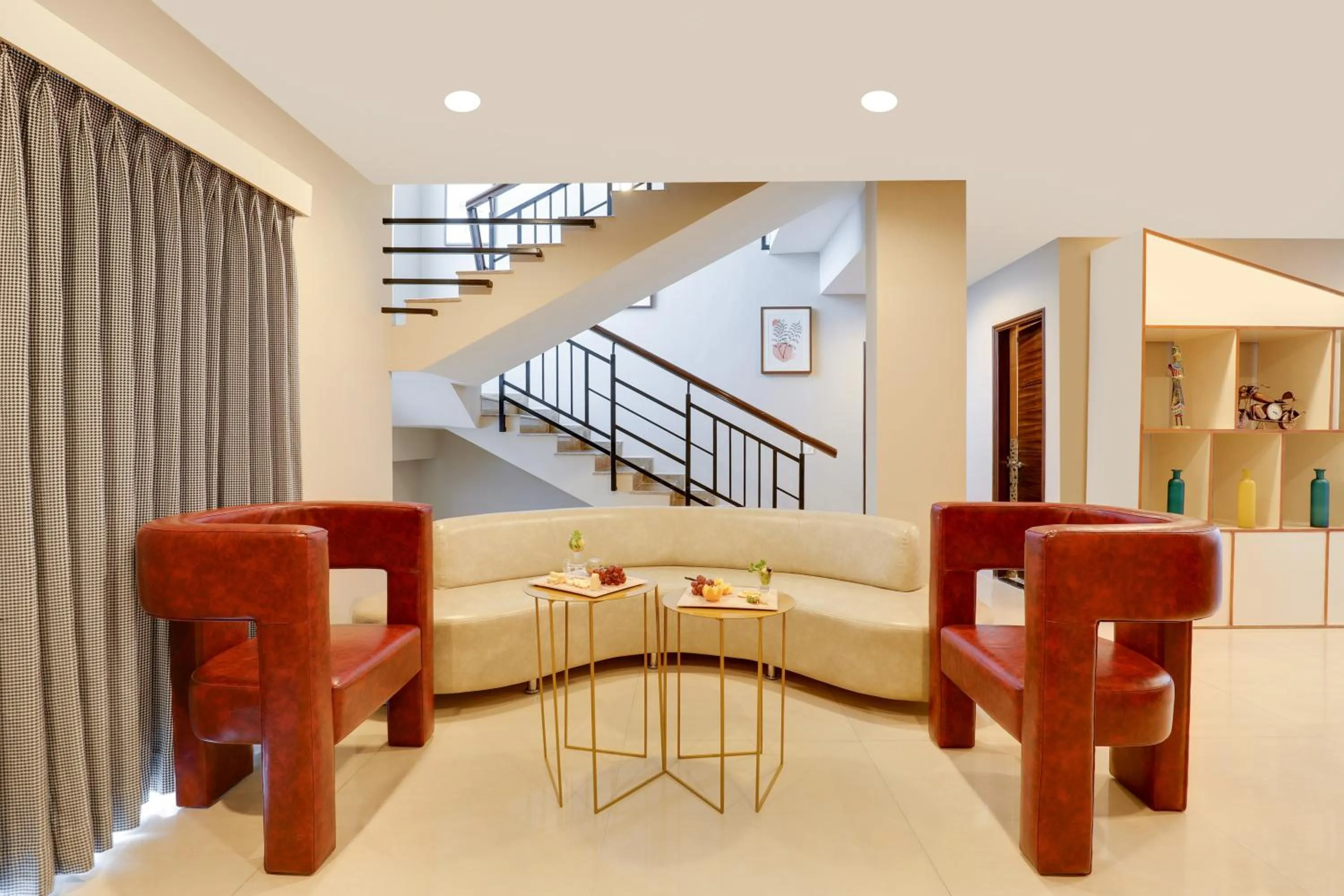 Seating area in Lemon Tree Suites, Whitefield, Bengaluru