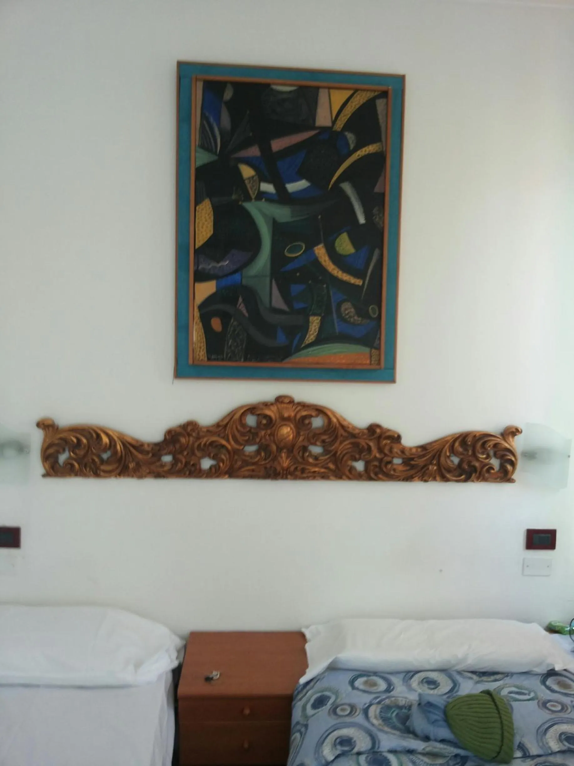 Decorative detail, Bed in Hotel Antico Capon