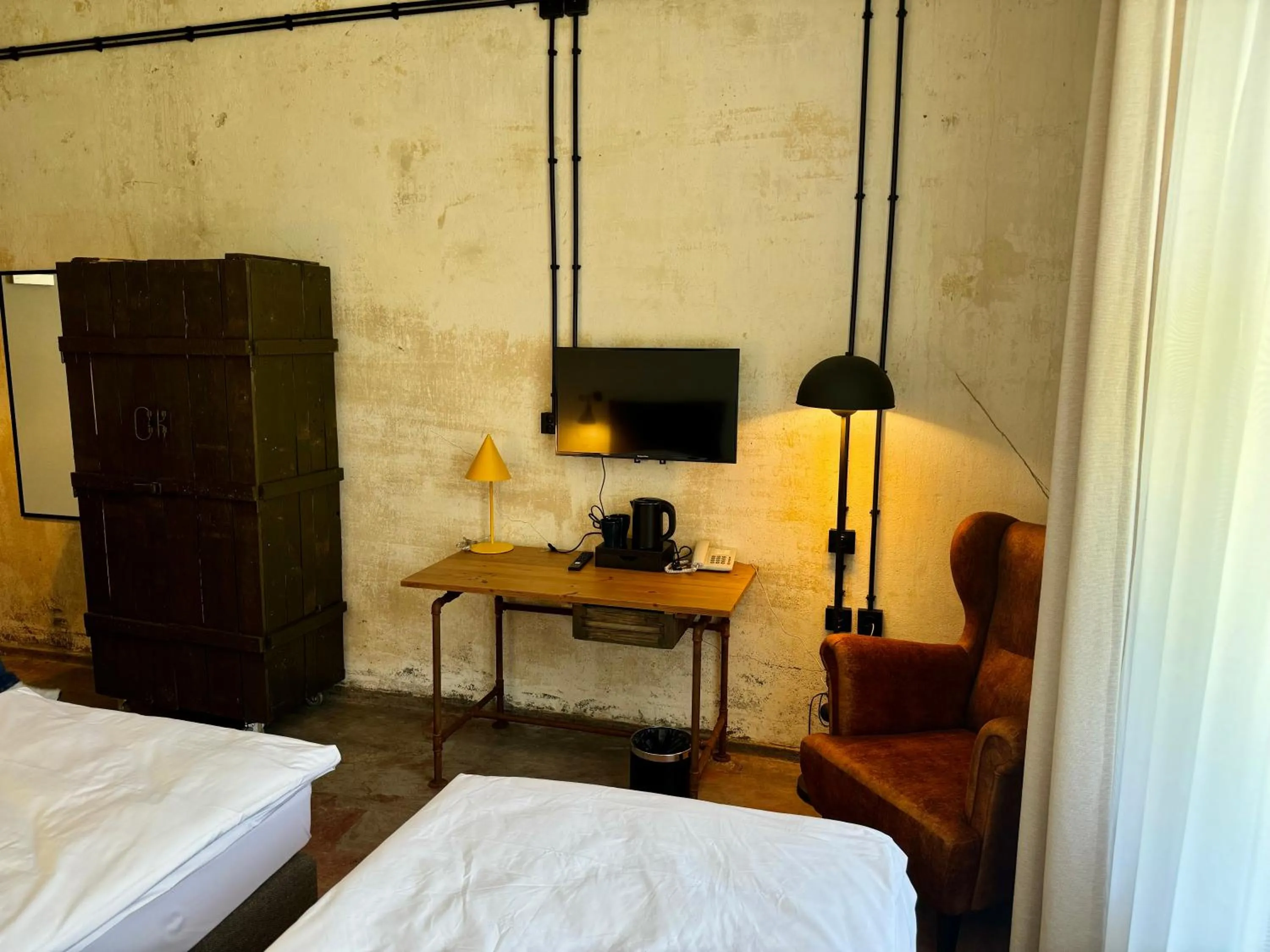 Bed in Hotel ARCHE Fabryka Samolotów w Mielnie