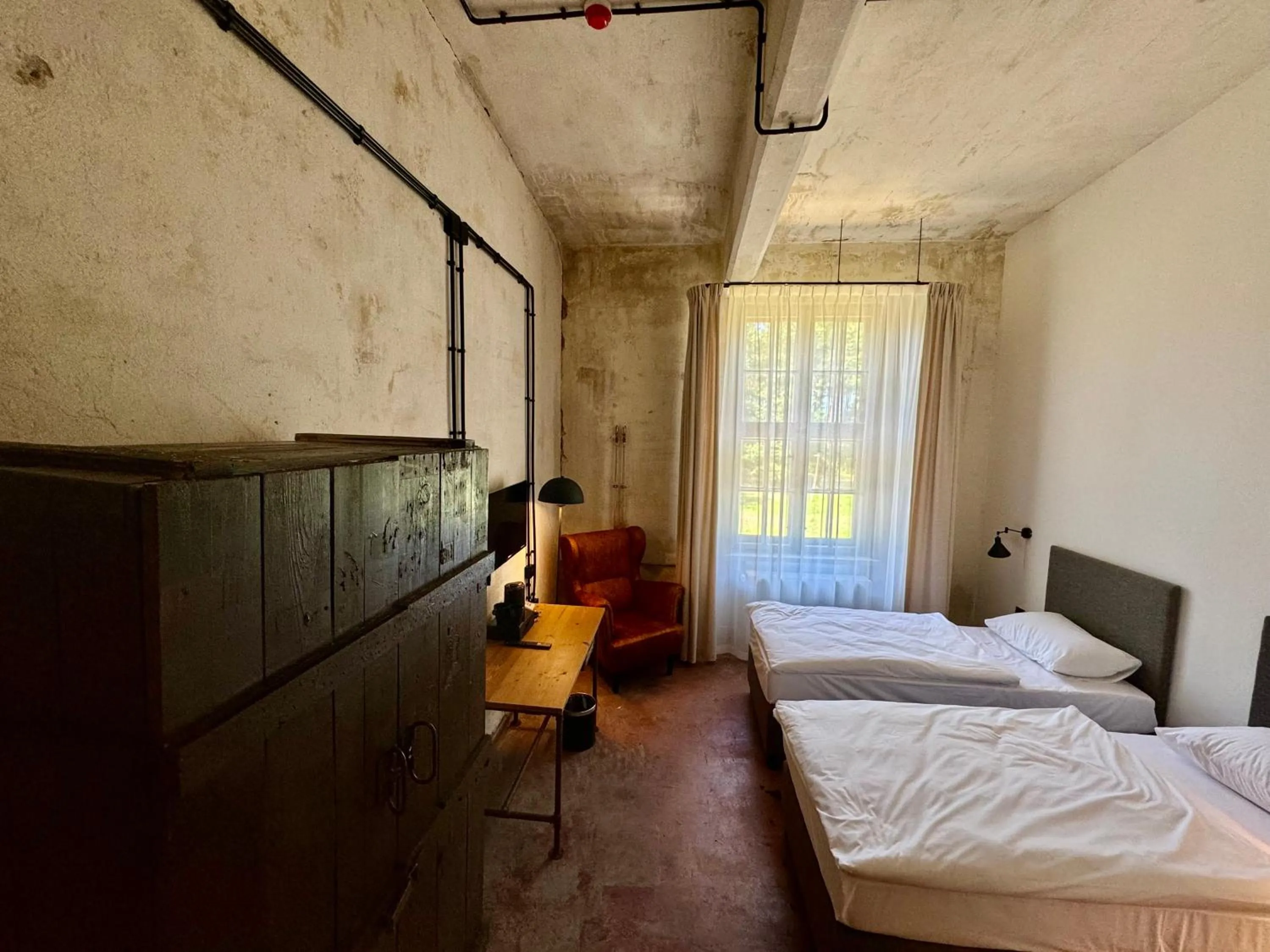 Bed in Hotel ARCHE Fabryka Samolotów w Mielnie