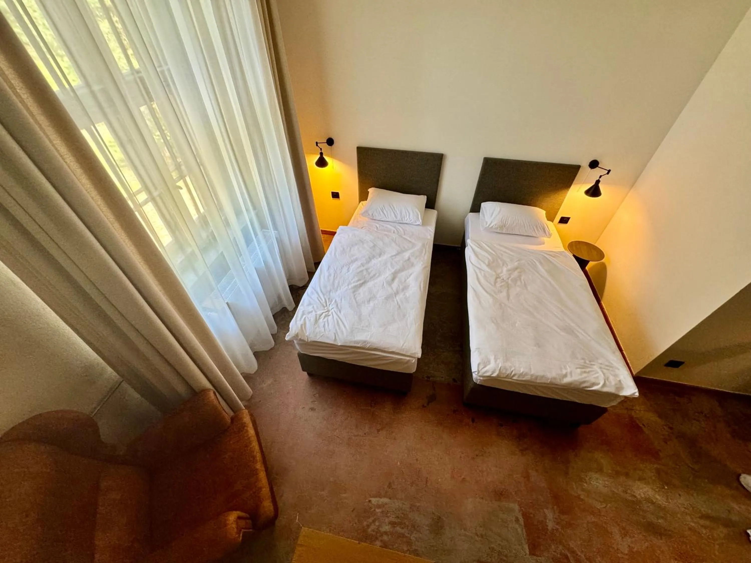 Bed in Hotel ARCHE Fabryka Samolotów w Mielnie