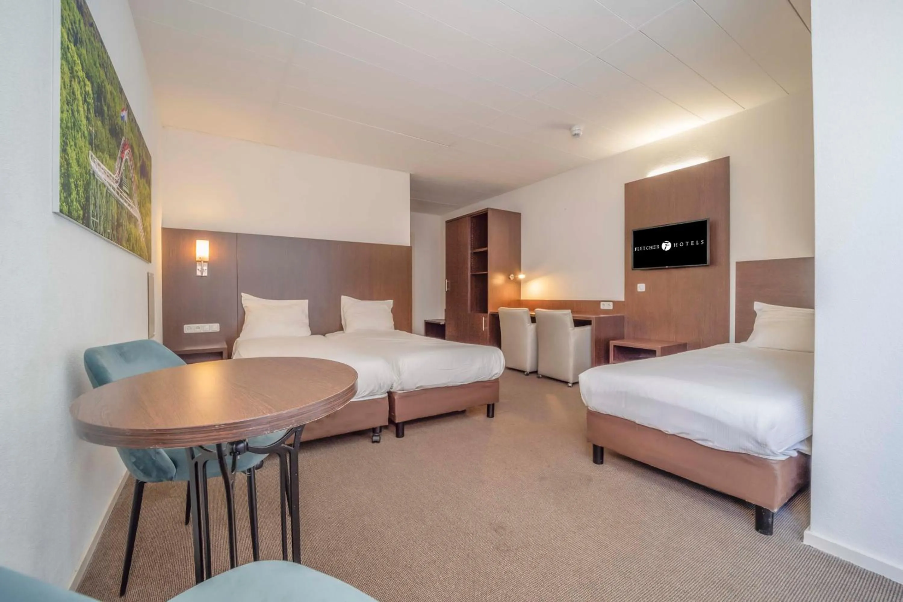 Bedroom, Bed in Fletcher Hotel-Restaurant Waalwijk