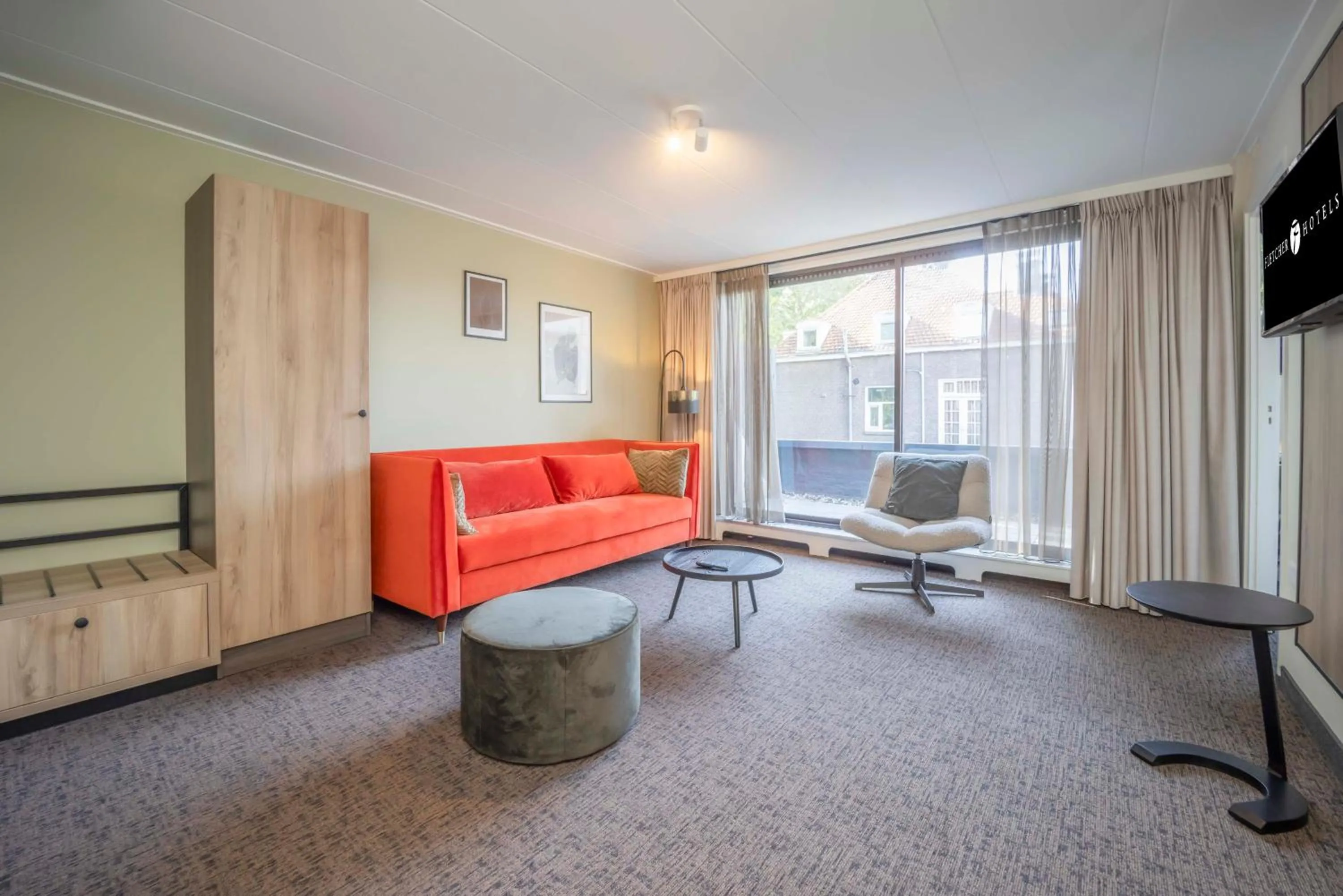 Seating area in Fletcher Hotel-Restaurant Waalwijk
