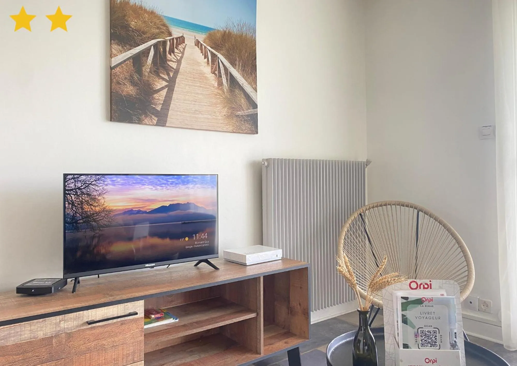 Living room in La Digue
