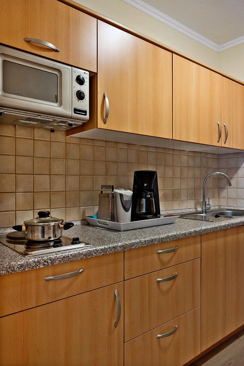 kitchen in Apparthotel Jagdhof