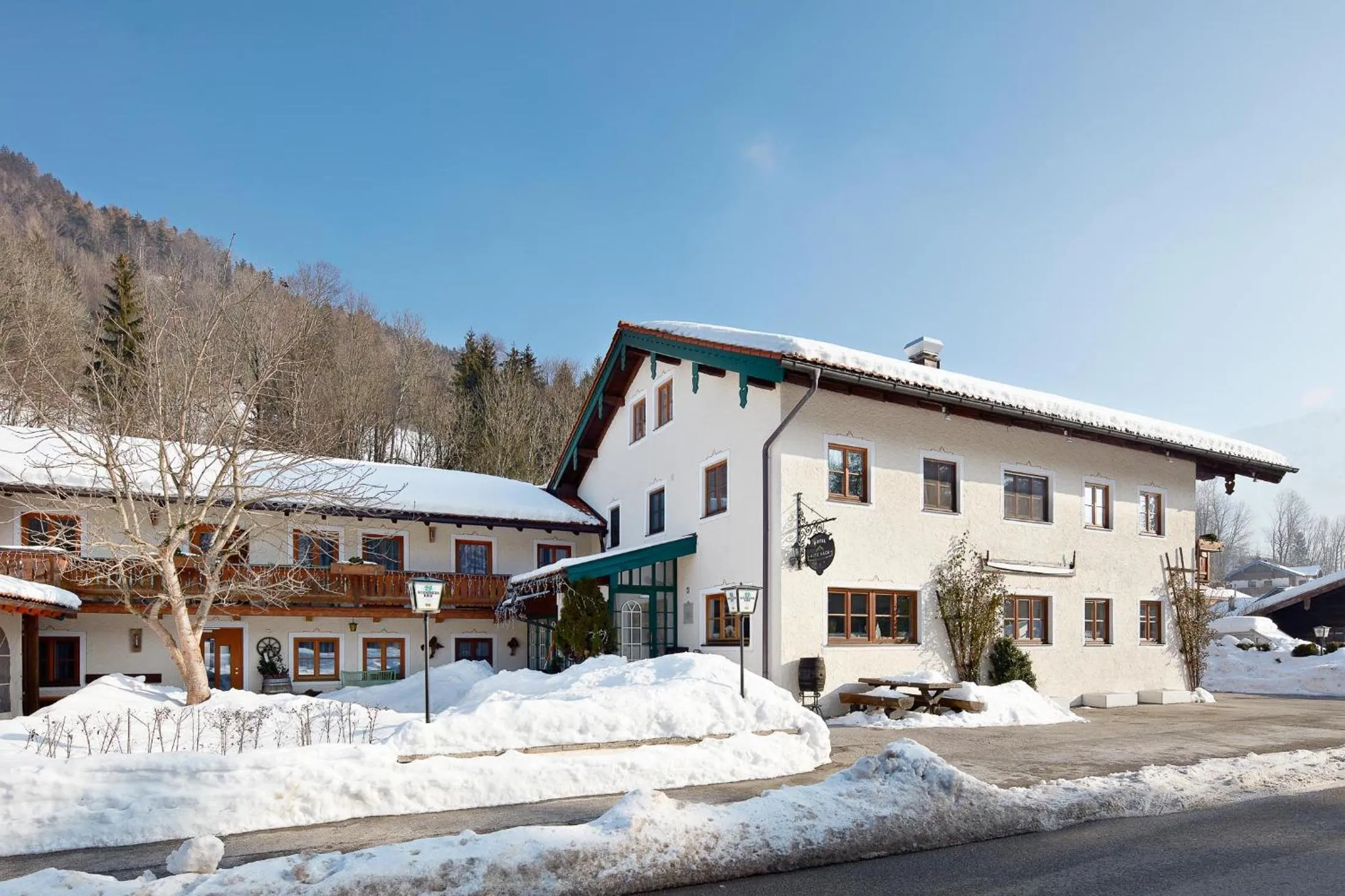 Property building in Hotel Garni Alte Säge Ruhpolding inkl Chiemgaukarte