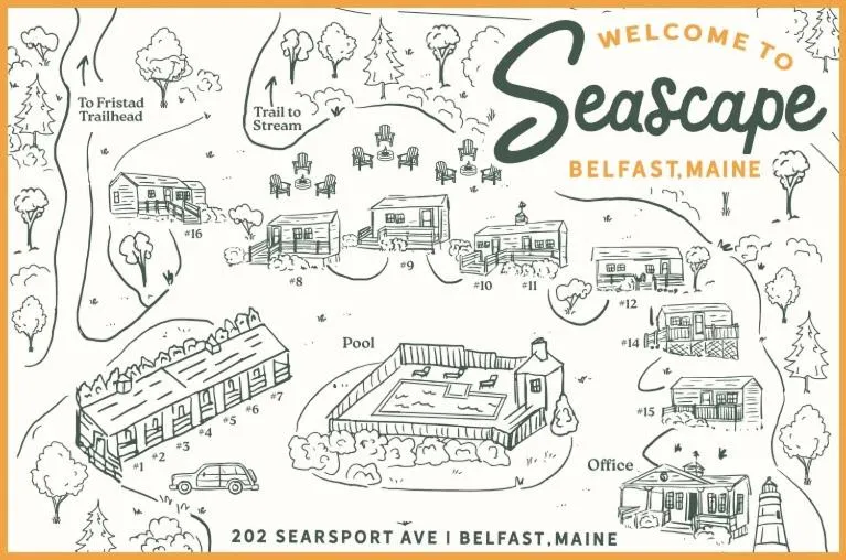 Bird's eye view in Seascape Motel & Cottages