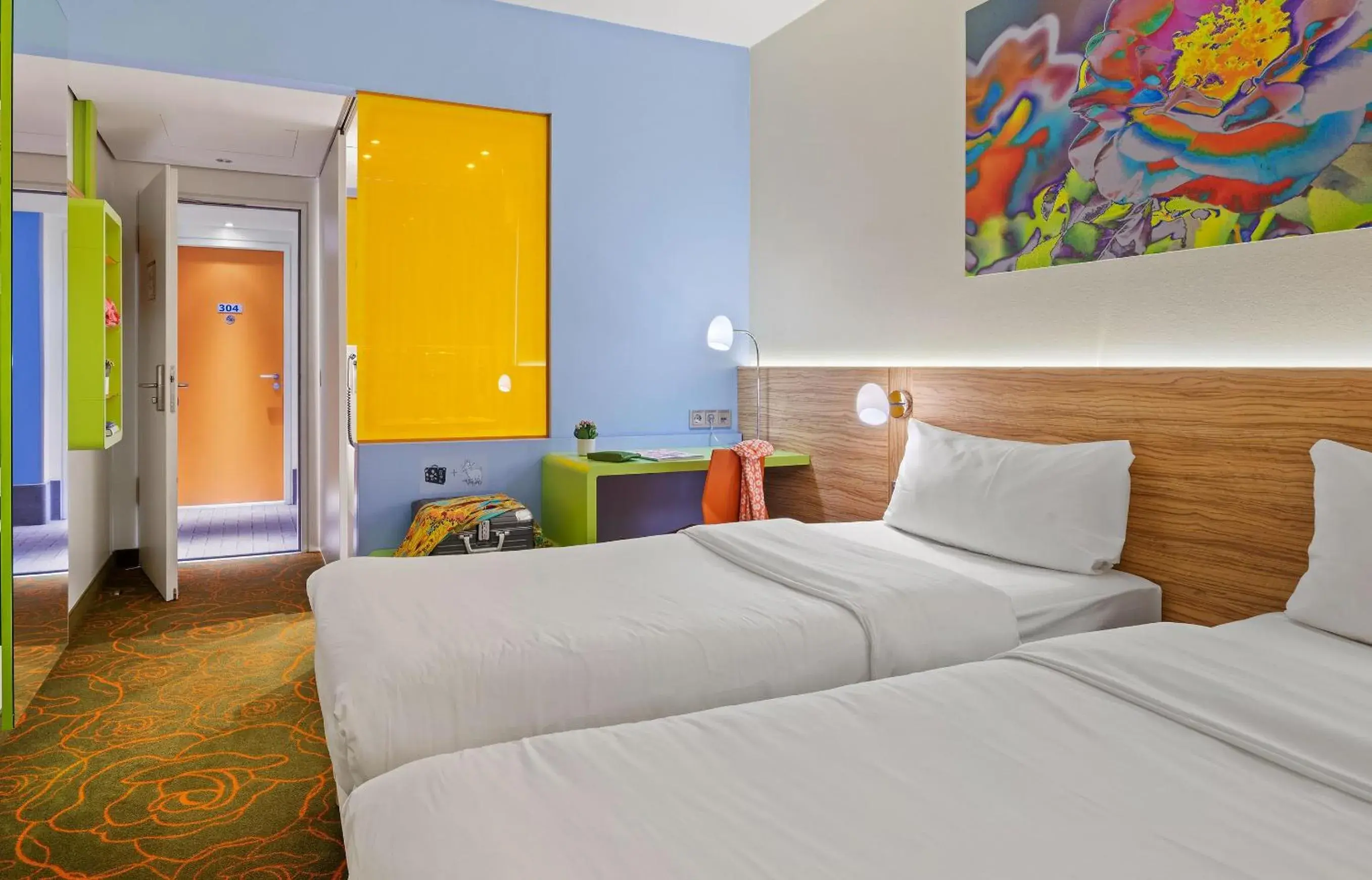 Bedroom, Bed in Hey Lou Hotel Hildesheim Bedroom, Bed in Hey Lou Hotel Hildesheim