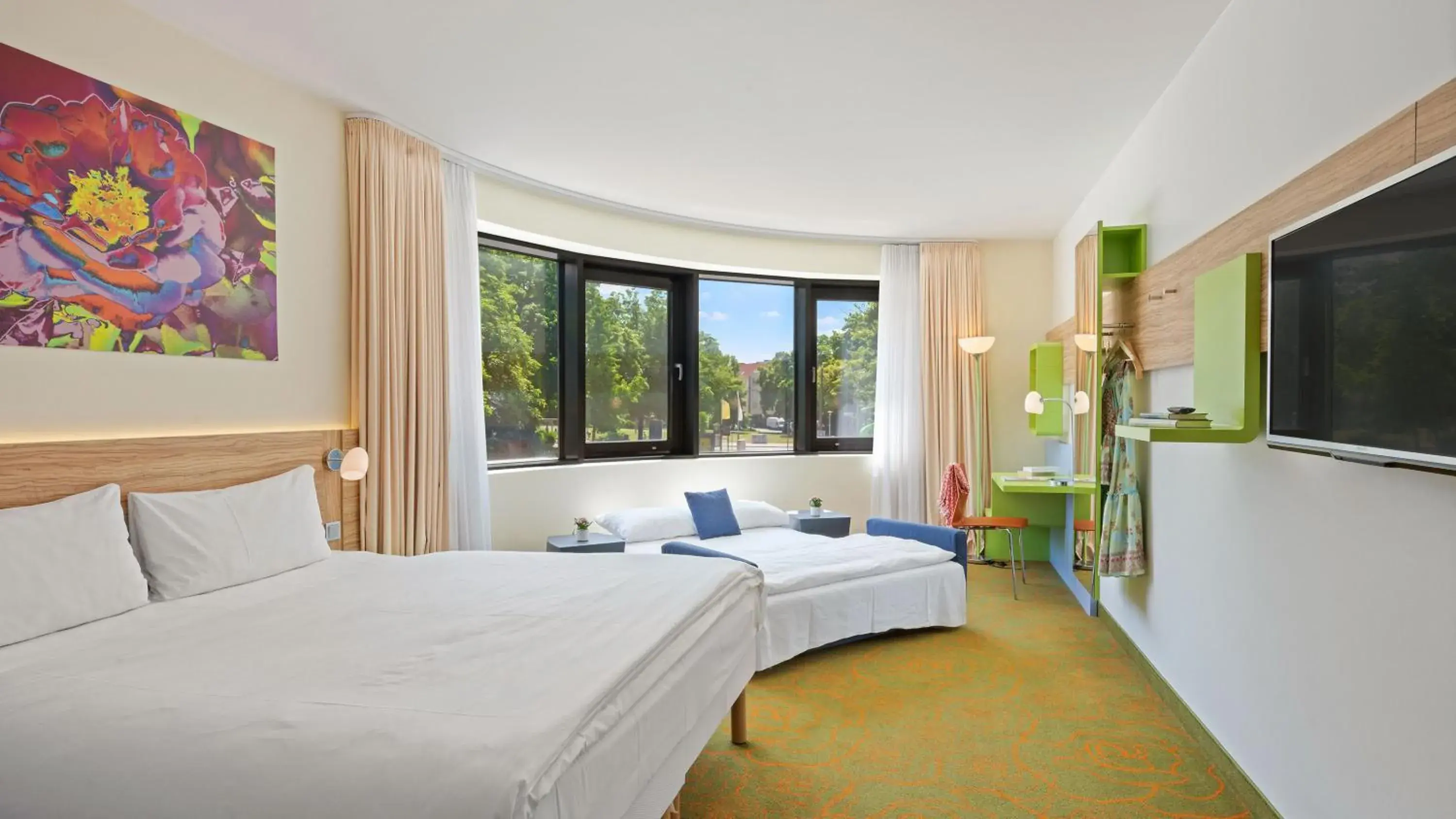 Bedroom, Bed in Hey Lou Hotel Hildesheim Bedroom, Bed in Hey Lou Hotel Hildesheim