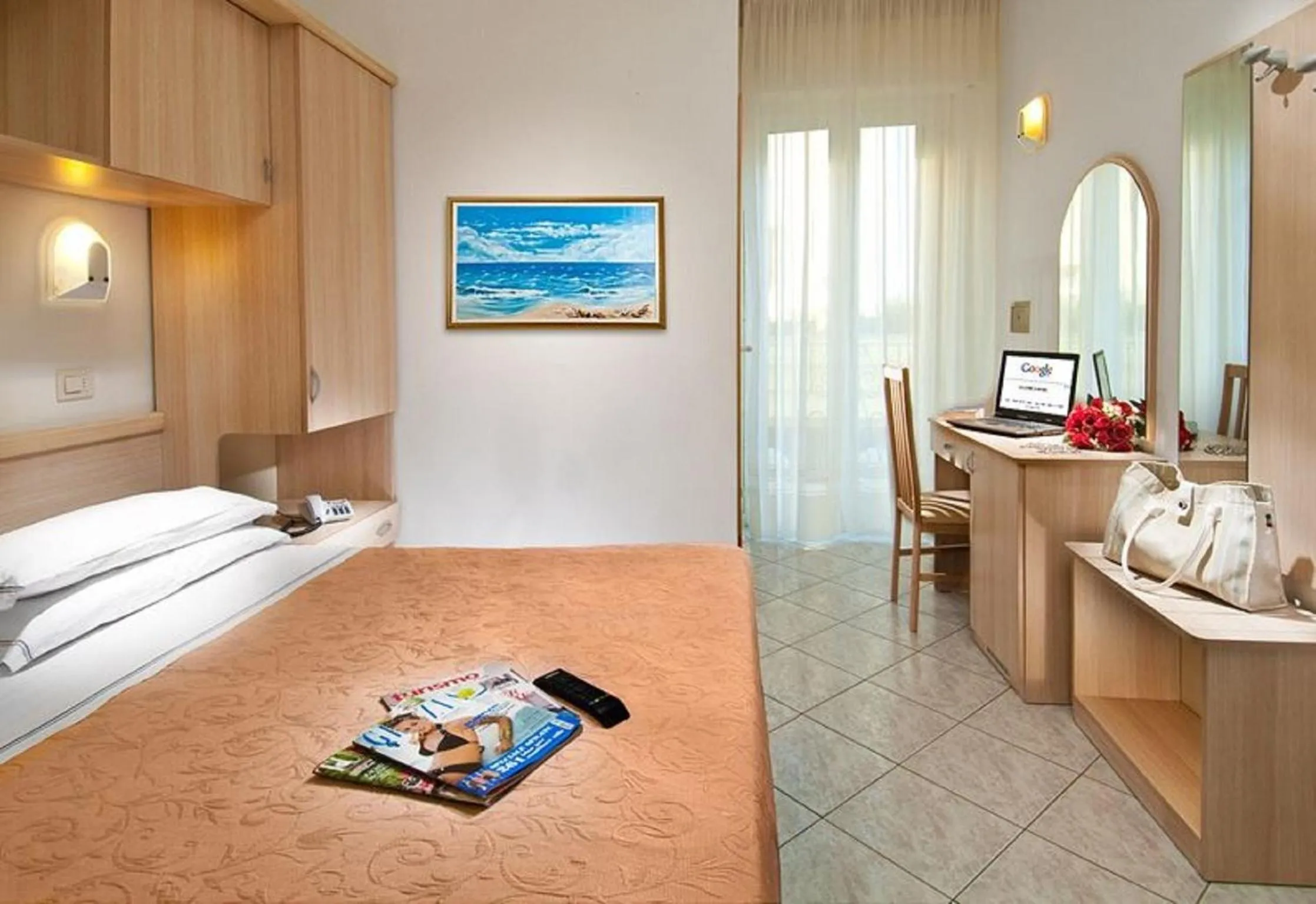 Bed in Hotel Lido