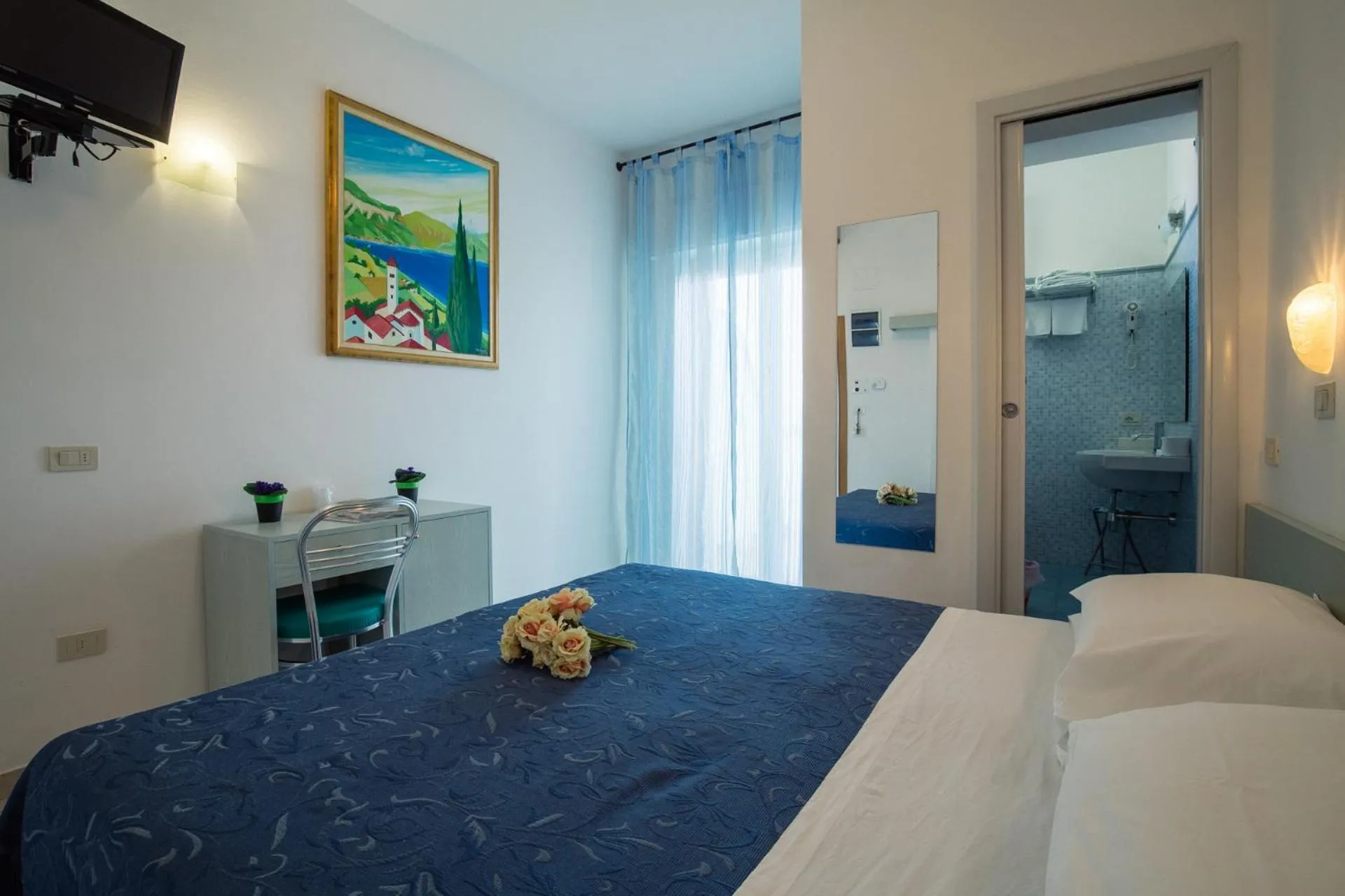 Bed in Hotel Lido