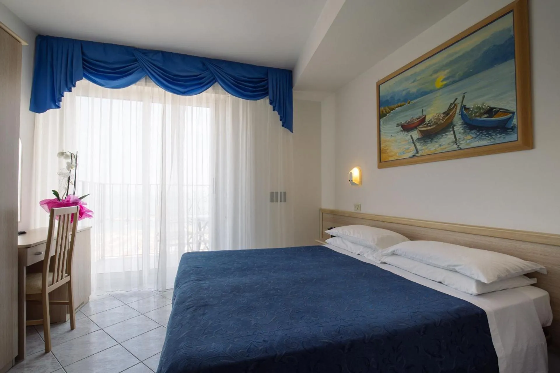 Bed in Hotel Lido