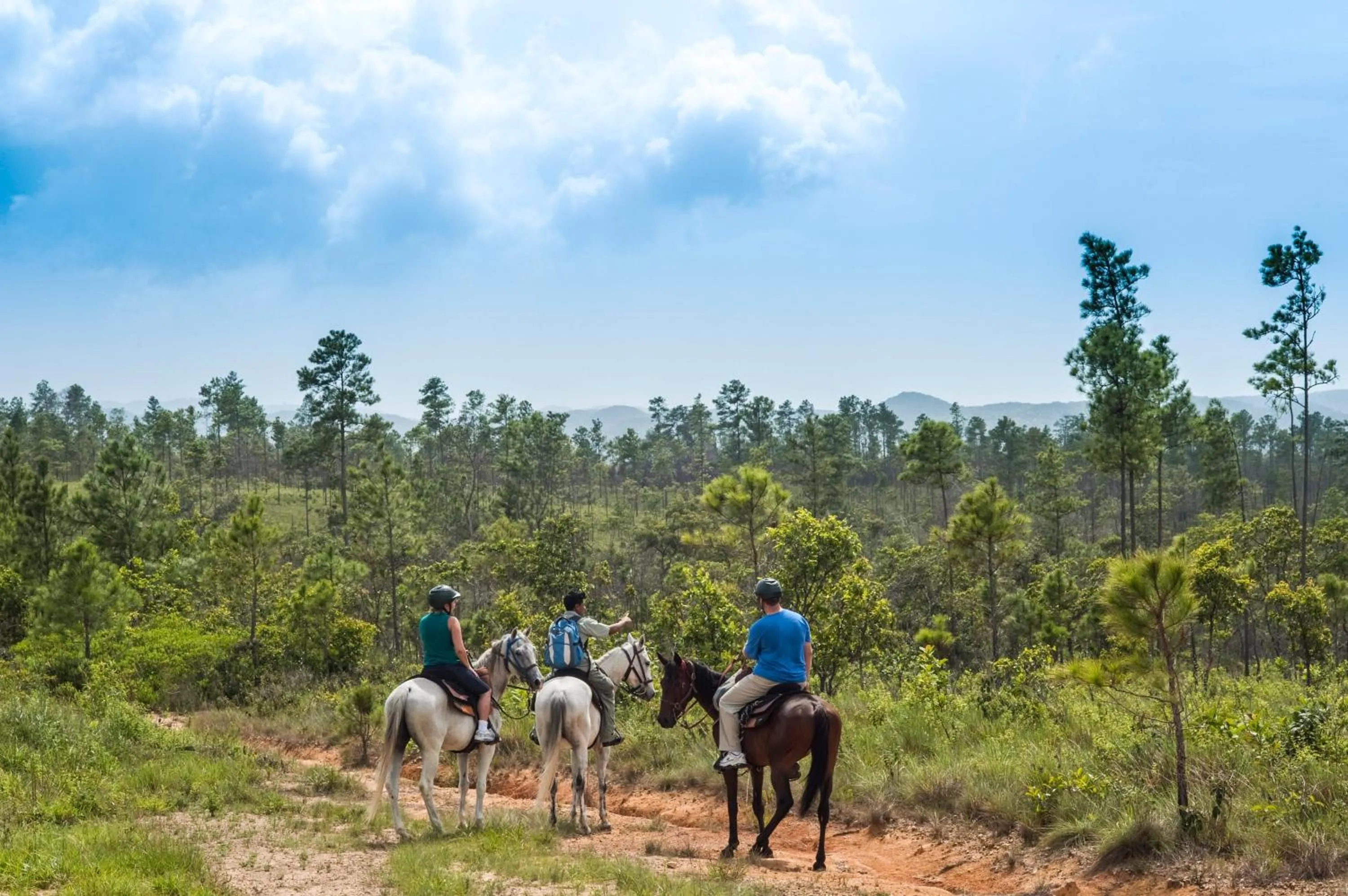 Horse-riding in Blancaneaux Lodge by Francis Ford Coppola