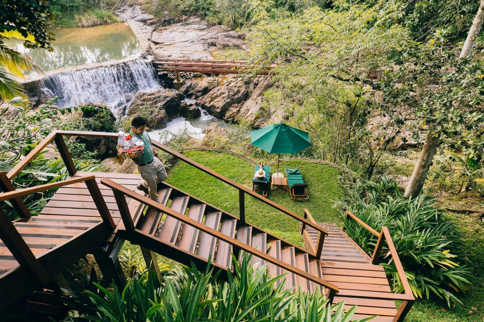 Natural landscape in Blancaneaux Lodge by Francis Ford Coppola