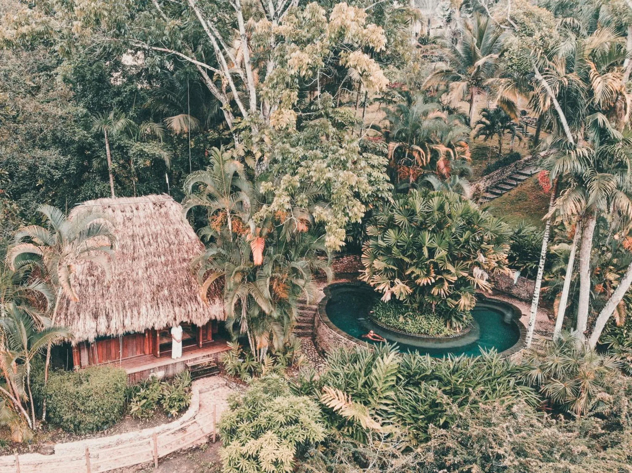 Bird's eye view in Blancaneaux Lodge by Francis Ford Coppola