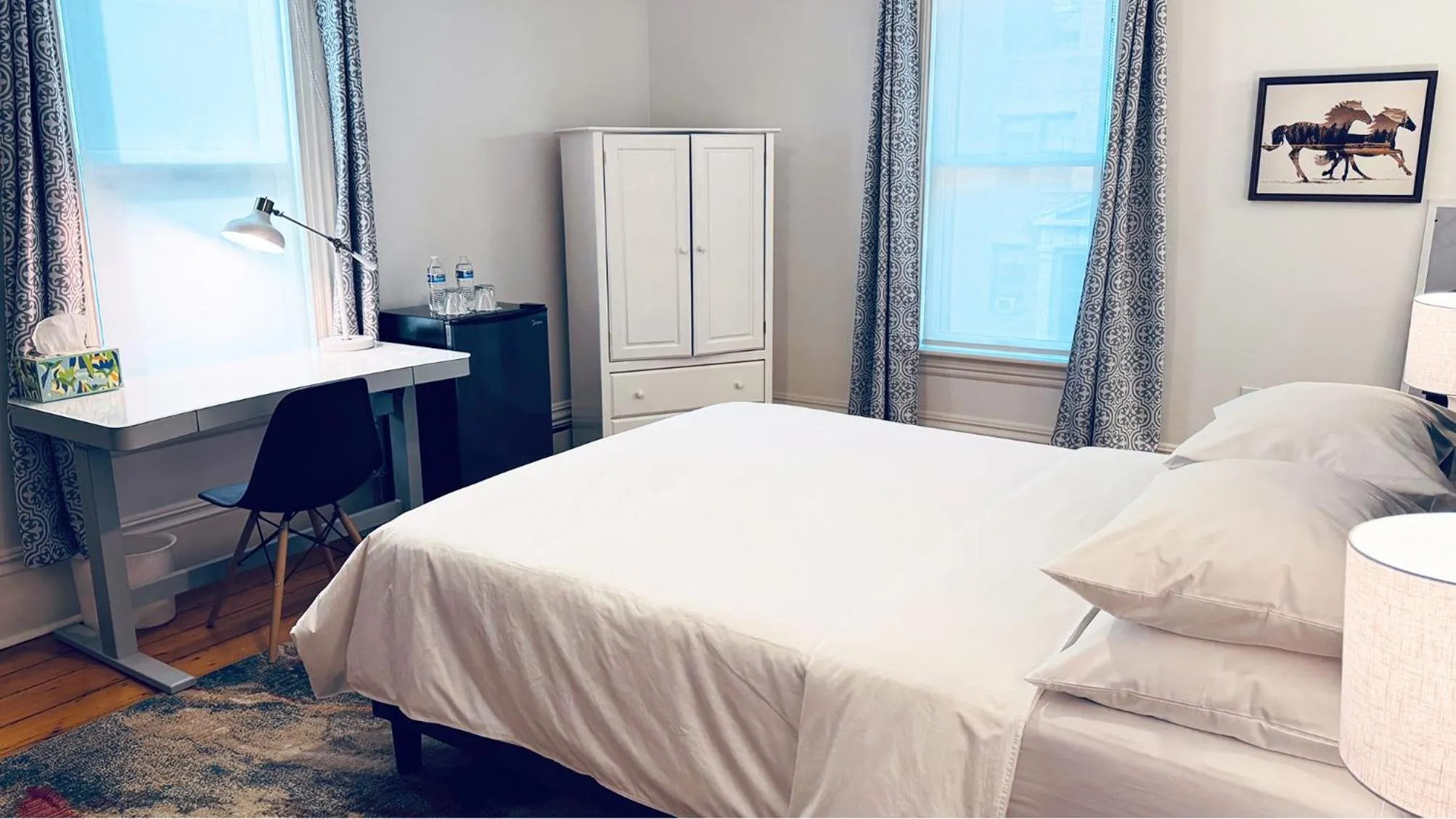 View (from property/room), Bed in Ginkgo House on Harvard