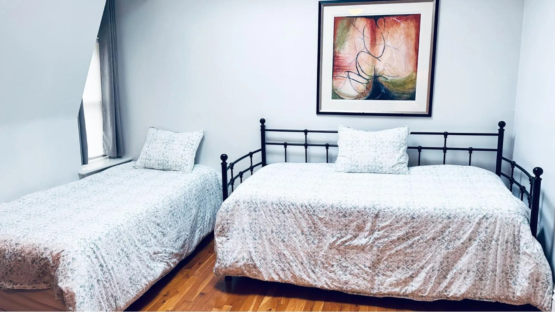 Bed in Ginkgo House on Harvard