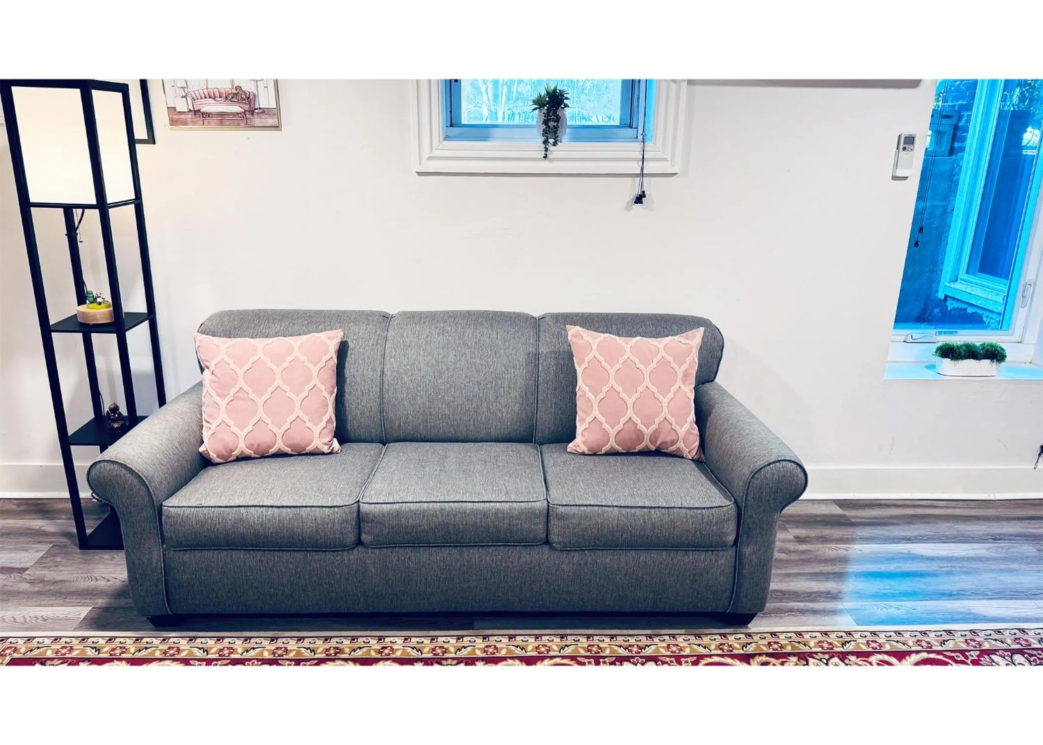 Living room in Ginkgo House on Harvard