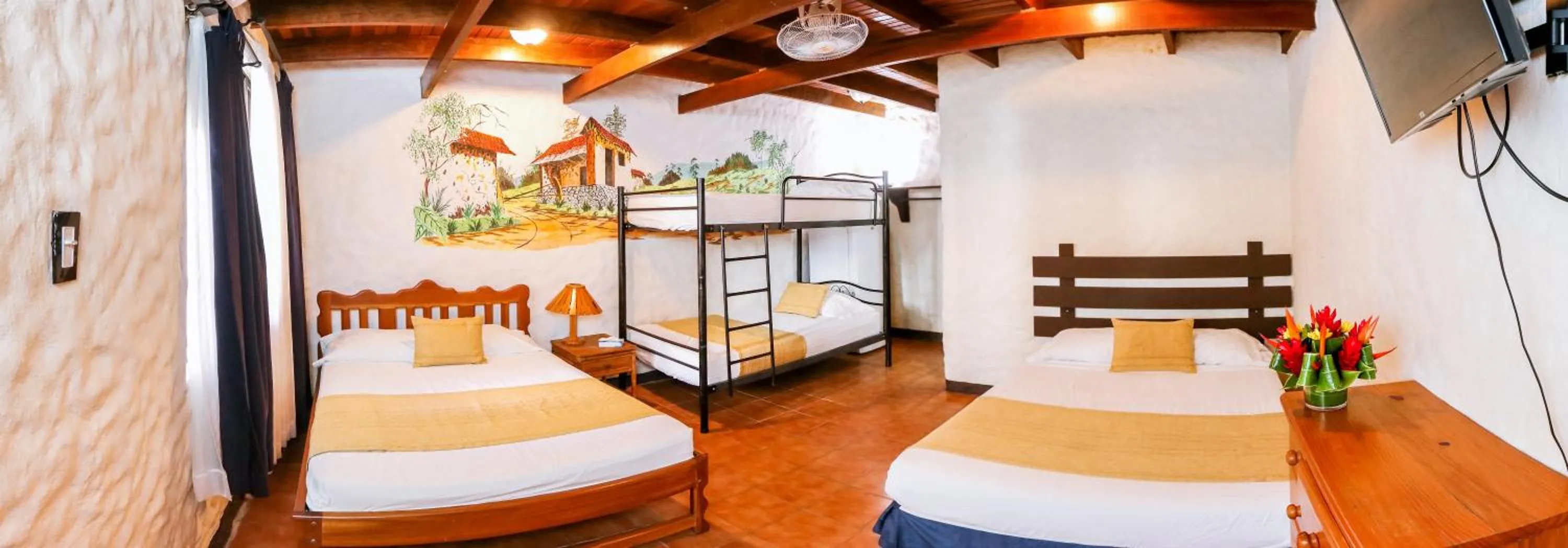 Bed in Hotel Flor Blanca