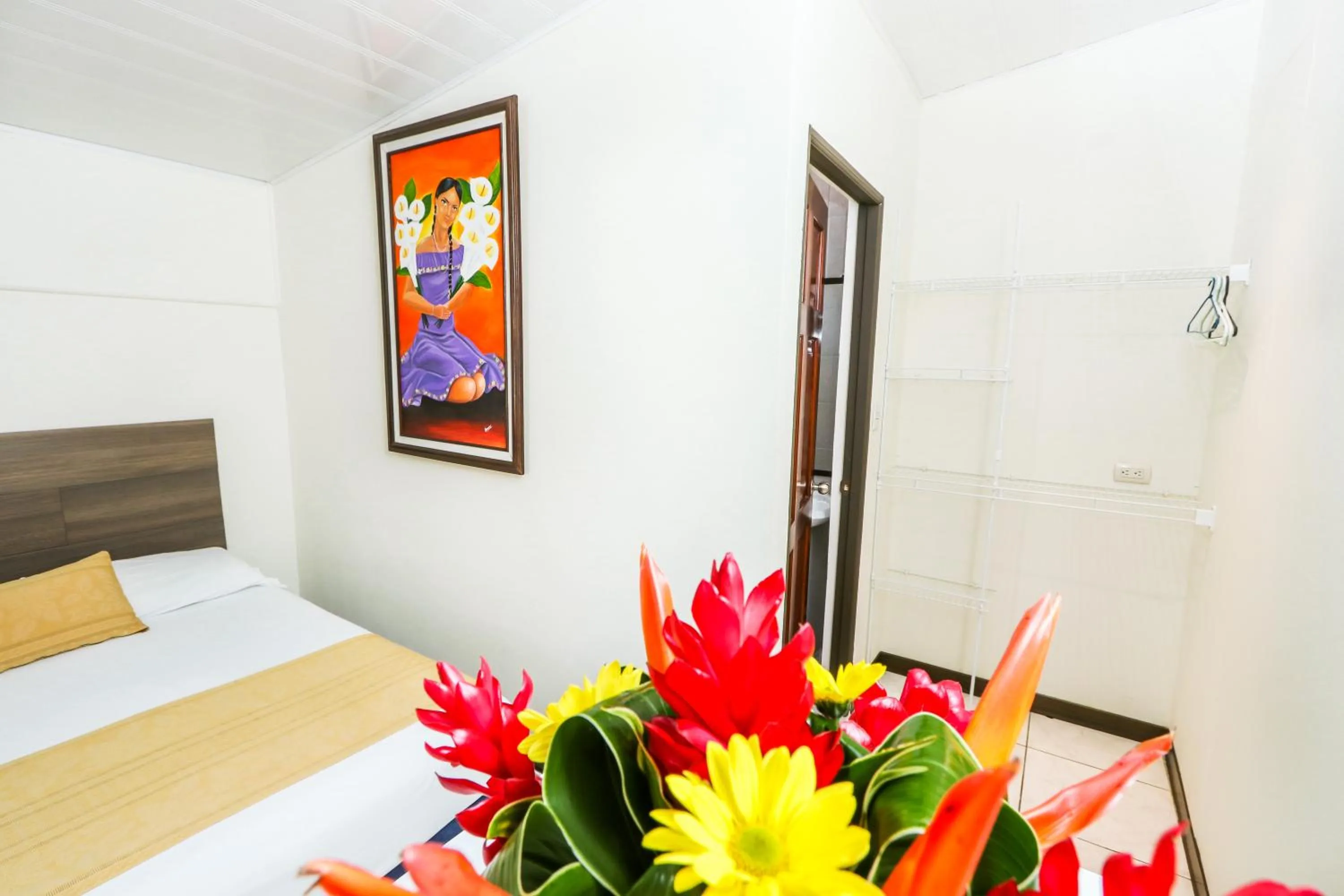 Decorative detail, Bed in Hotel Flor Blanca