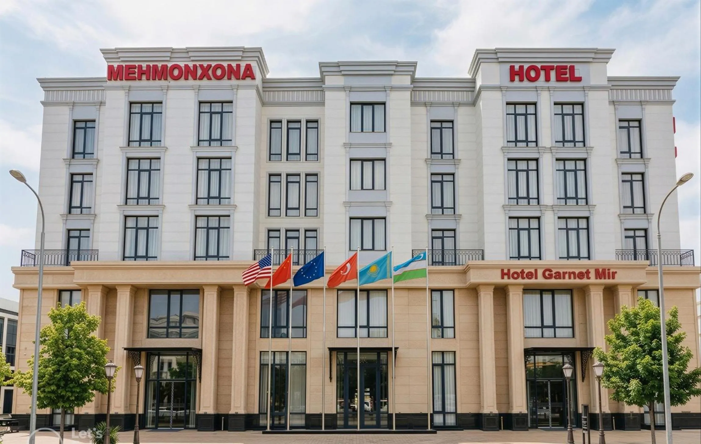 Facade/entrance in Garnet Mir Hotel